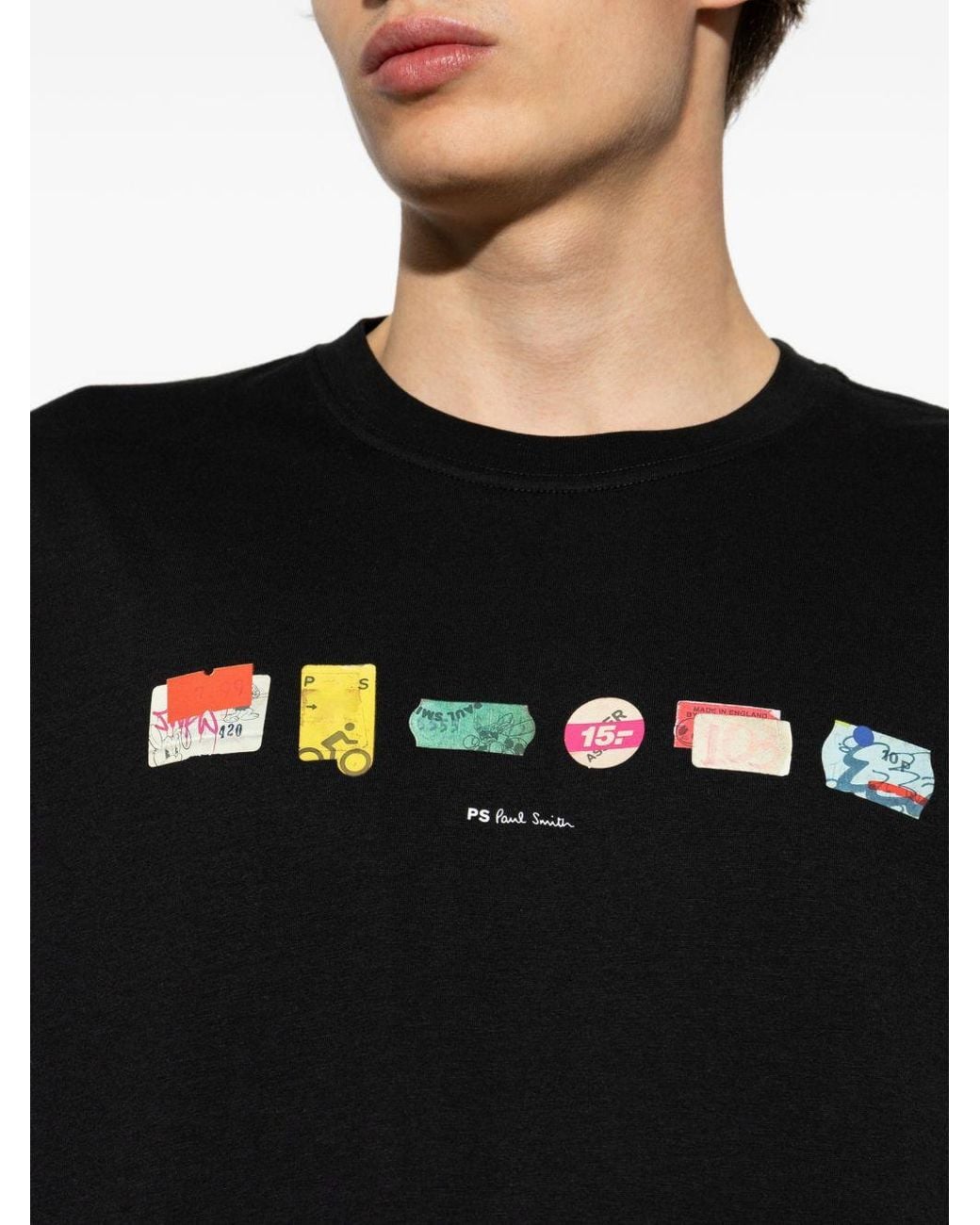 Paul Smith Black A Row Cotton T Shirt