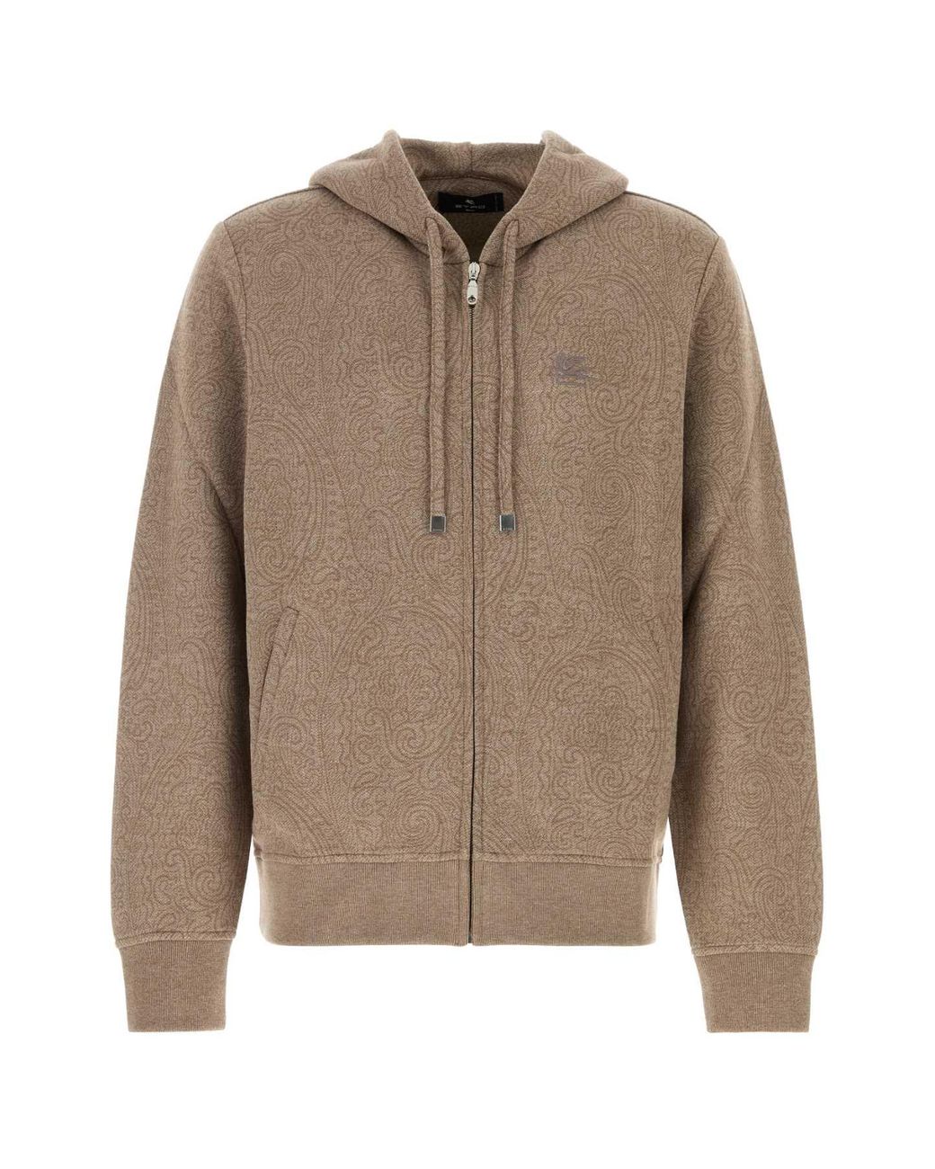 Etro Brown Viscose Crewneck T-Shirt Sweatshirt