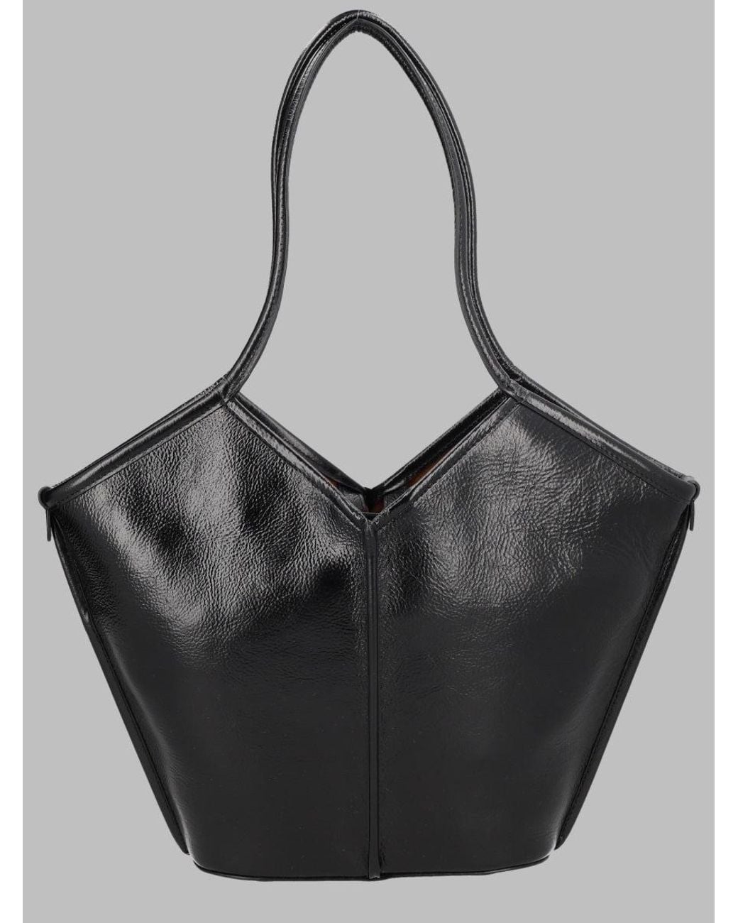Hereu Black Borsa Tote "Calella" Small