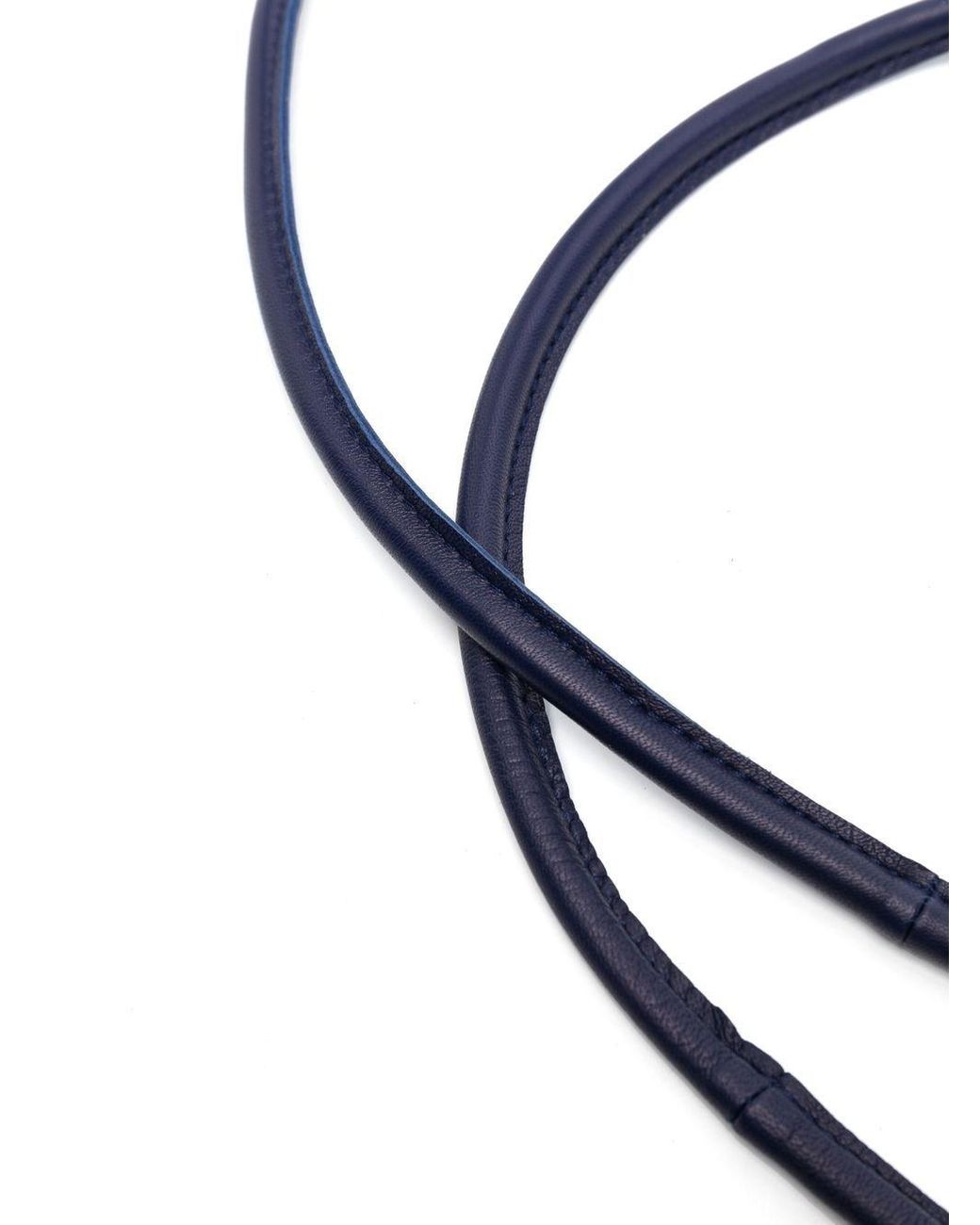 FURLING BY GIANI Blue Leather Belt