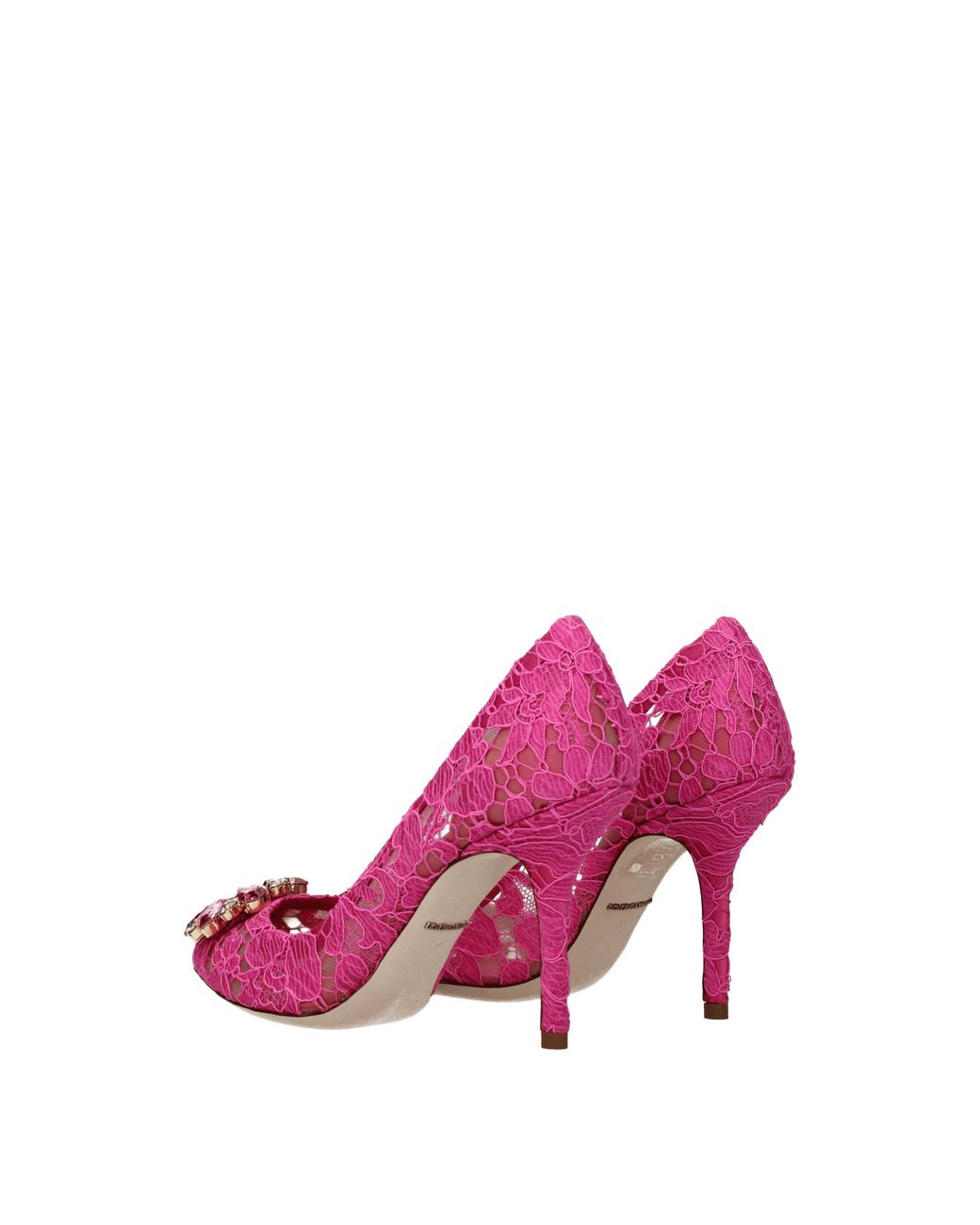 Dolce & Gabbana Pink Dolce&Gabbana Décolleté Donna Tessuto Fuxia