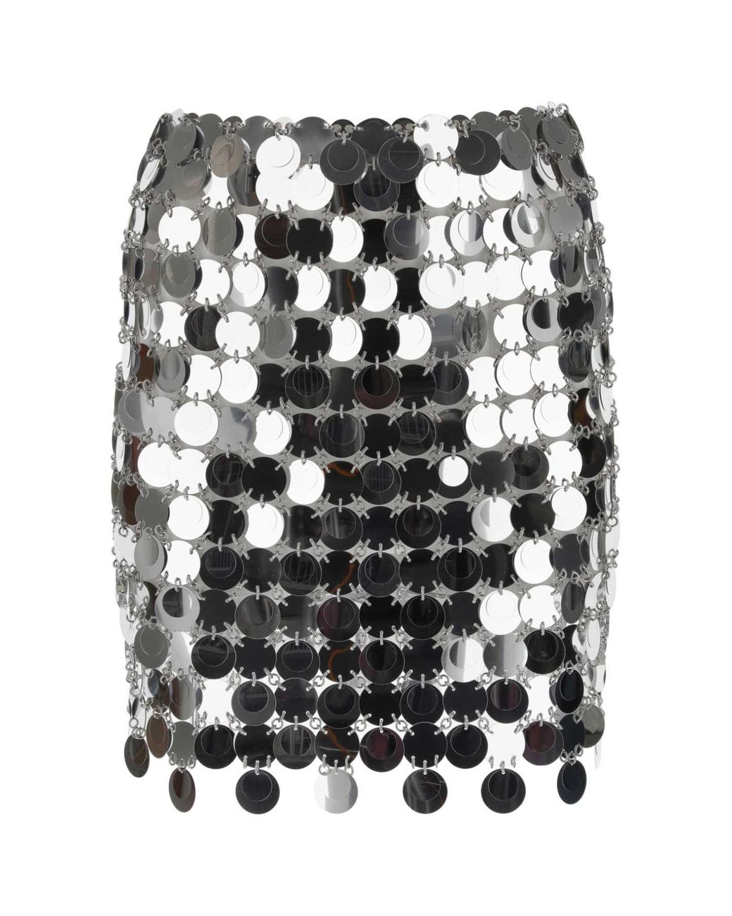 Rabanne Black Maxi Sequins Mini Skirt