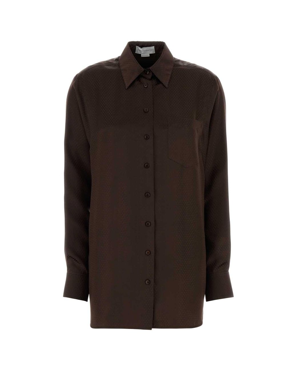 Stella McCartney Black Stars Jacquard Silk Shirt
