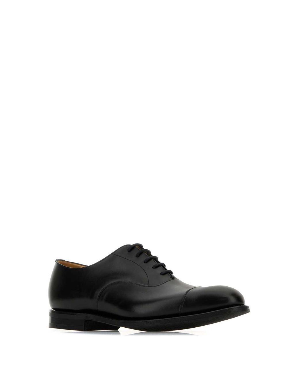 Church's Black Leather Consul R 2.0 Lace-Up Shoes