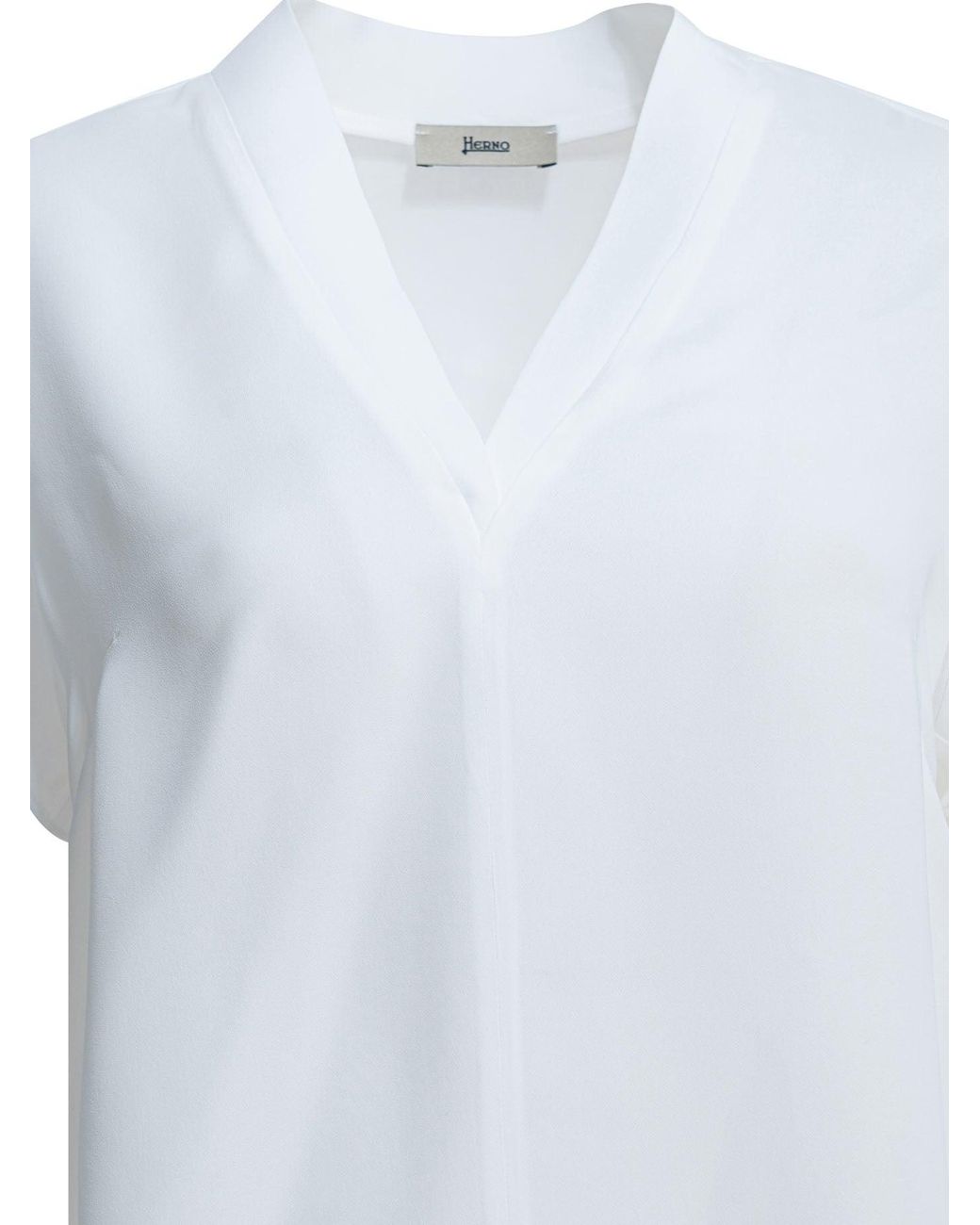 Herno Viscoseblouse in het White