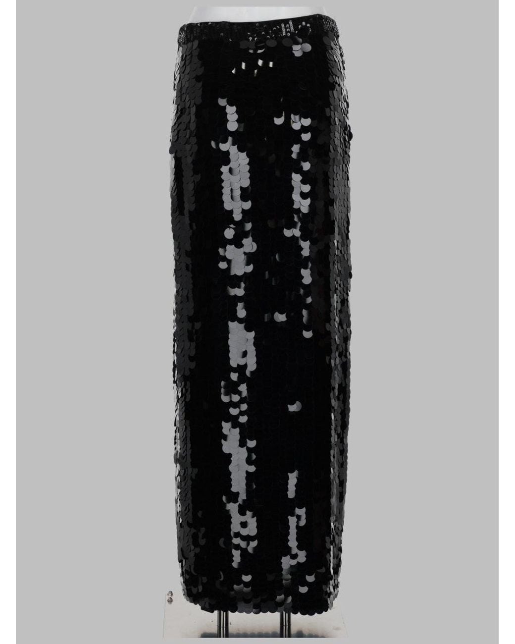 P.A.R.O.S.H. Black Skirt With Macro Sequins Polyamide