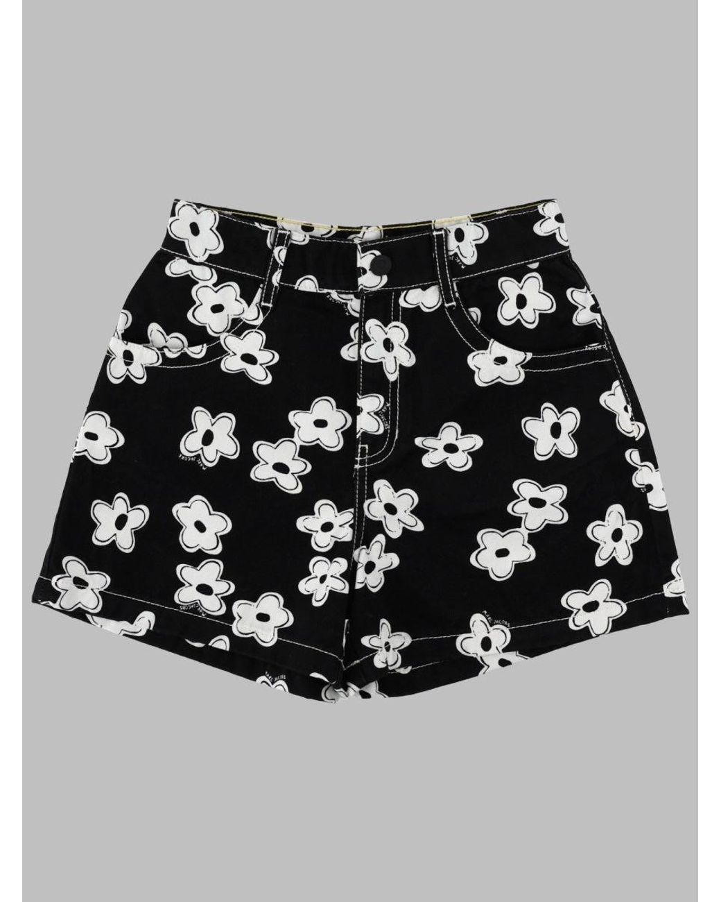 Marc Jacobs Black Girls' Mini Cotton Shorts