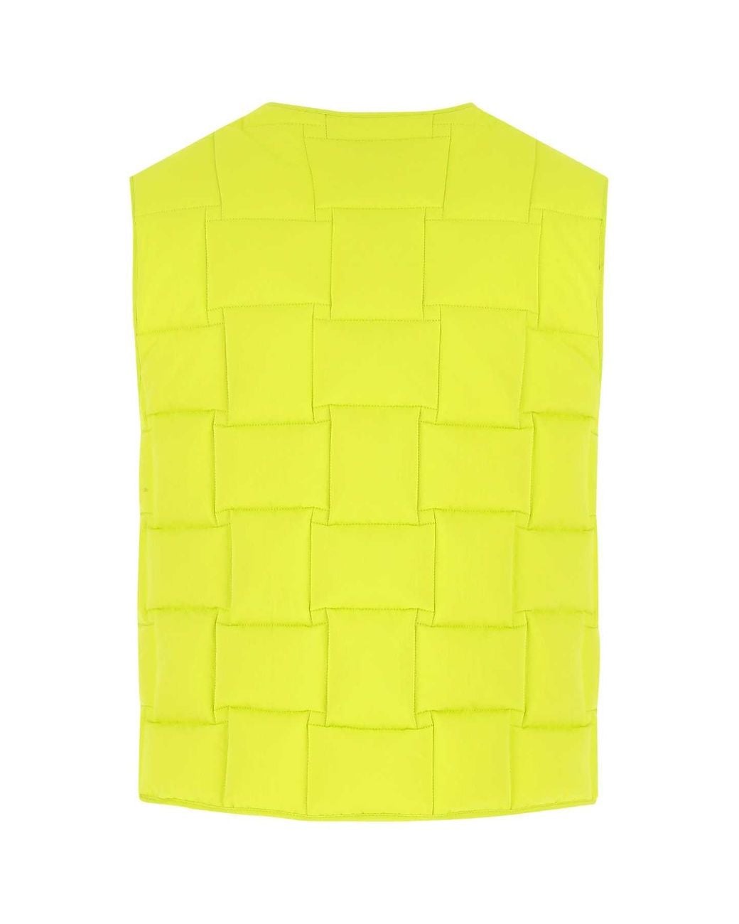 Bottega Veneta Yellow Acid Nylon Padded Vest