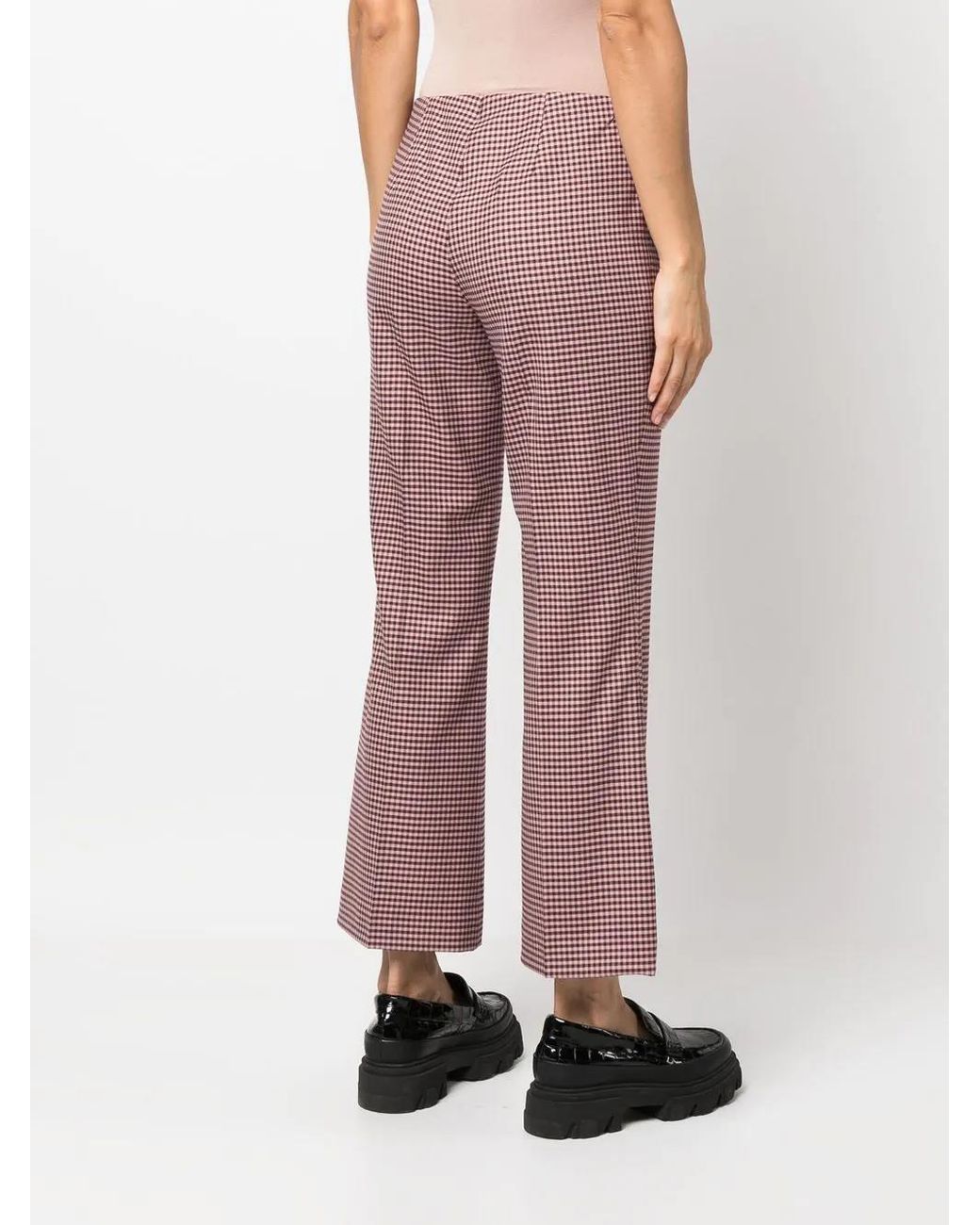 P.A.R.O.S.H. Houndstooth Flared Trousers