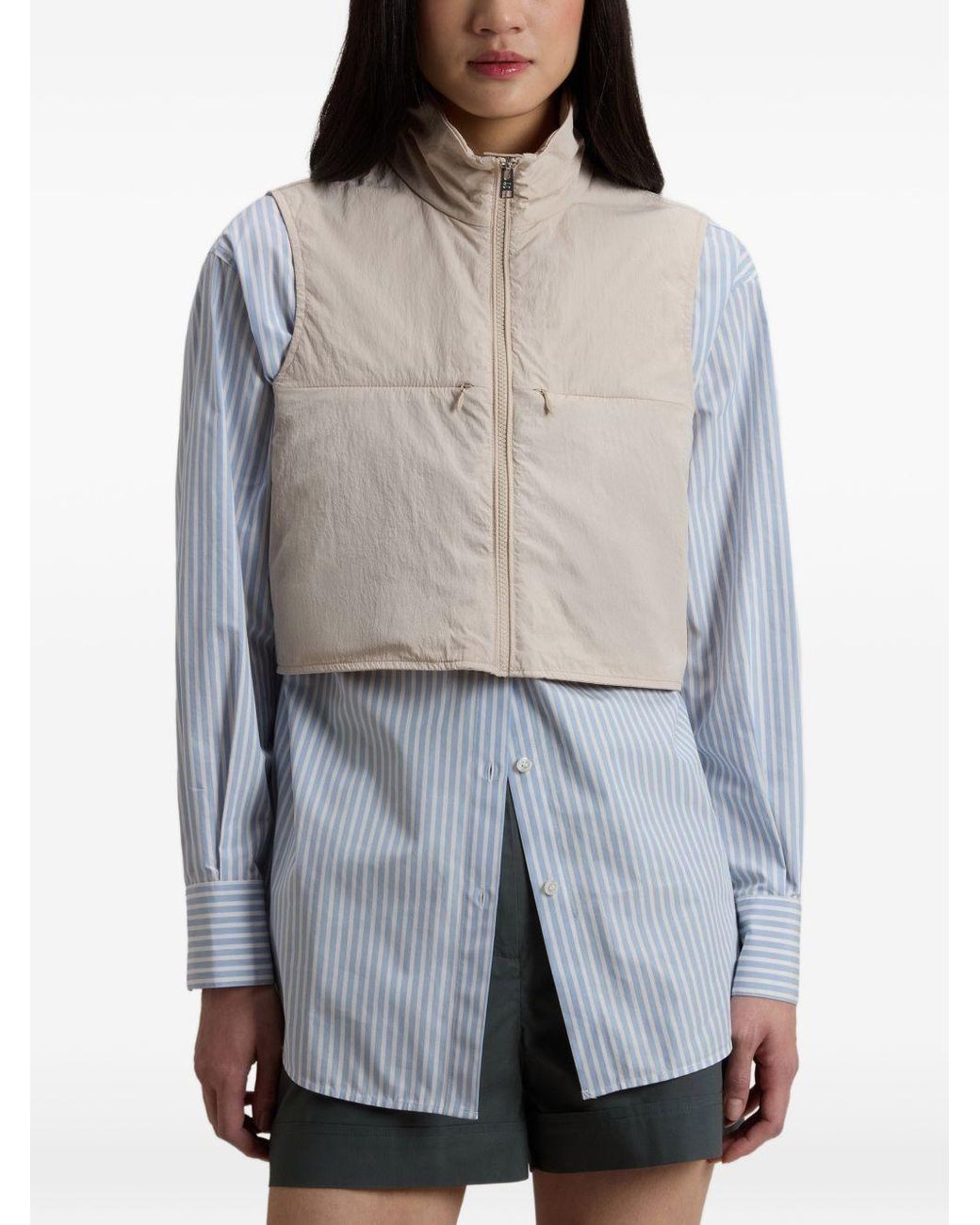 Chaleco con cremallera de nailon Woolrich de color Natural
