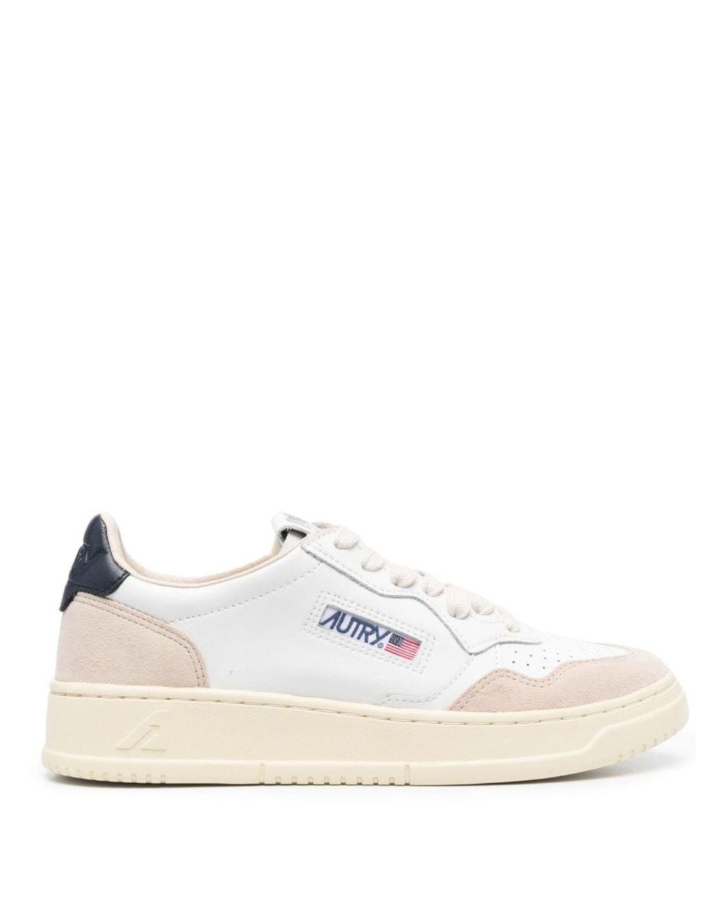 Autry White Medialist Low Sneakers