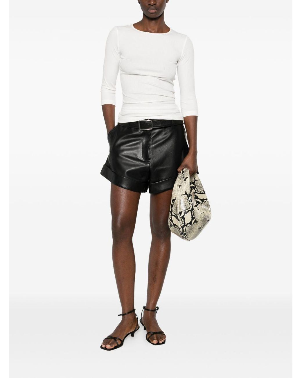 IRO White Thanya Ribbed Sweater