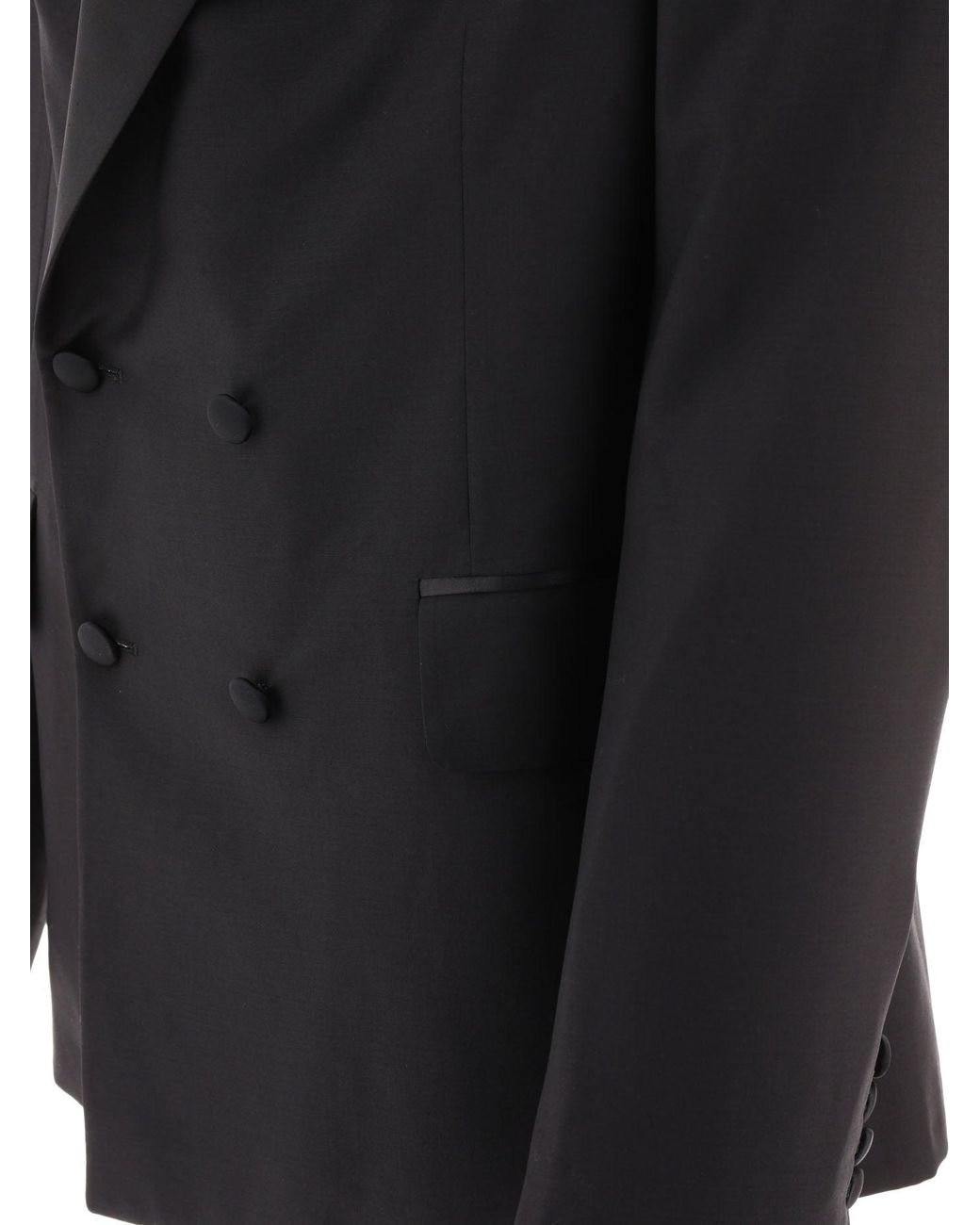 Bode Double Breasted Tuxedo Blazer in Black für Herren