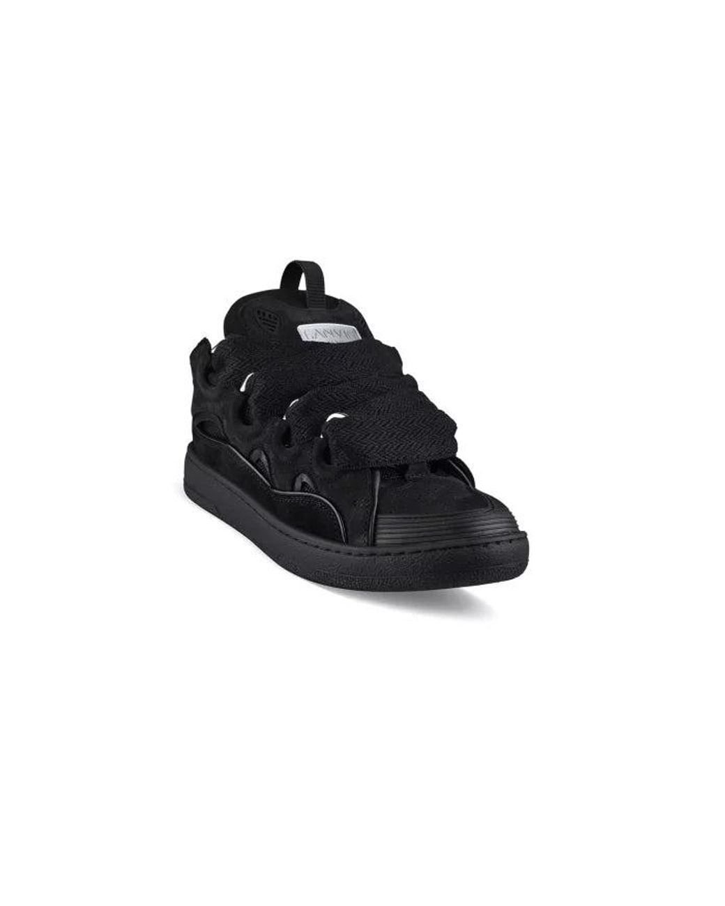 Lanvin Black Curb Sneakers