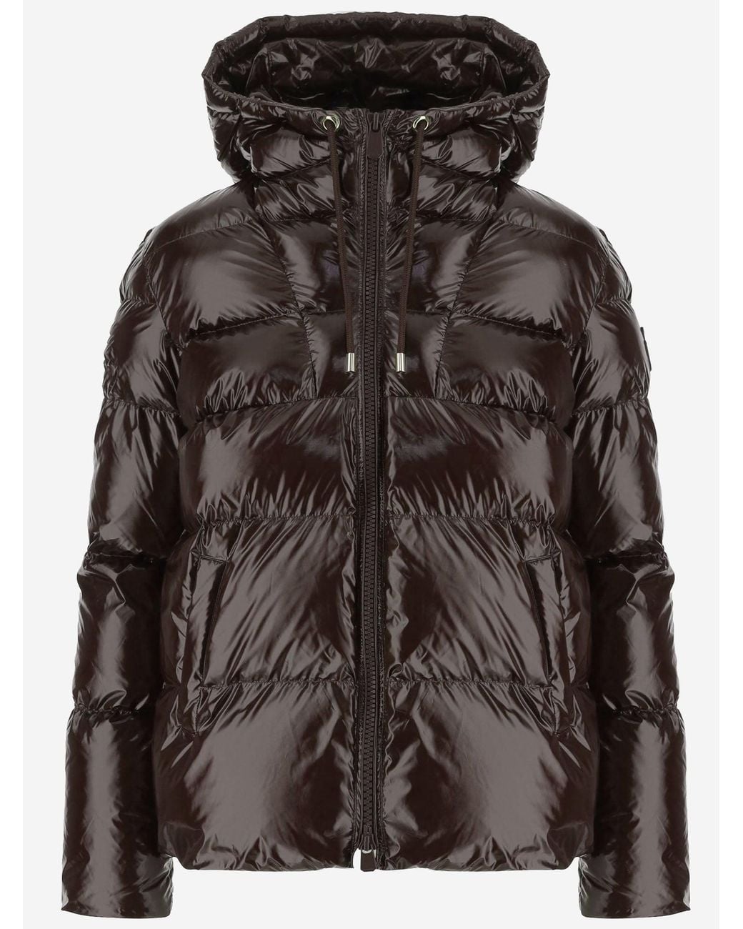 Pinko Black Nylon Padded Down Jacket