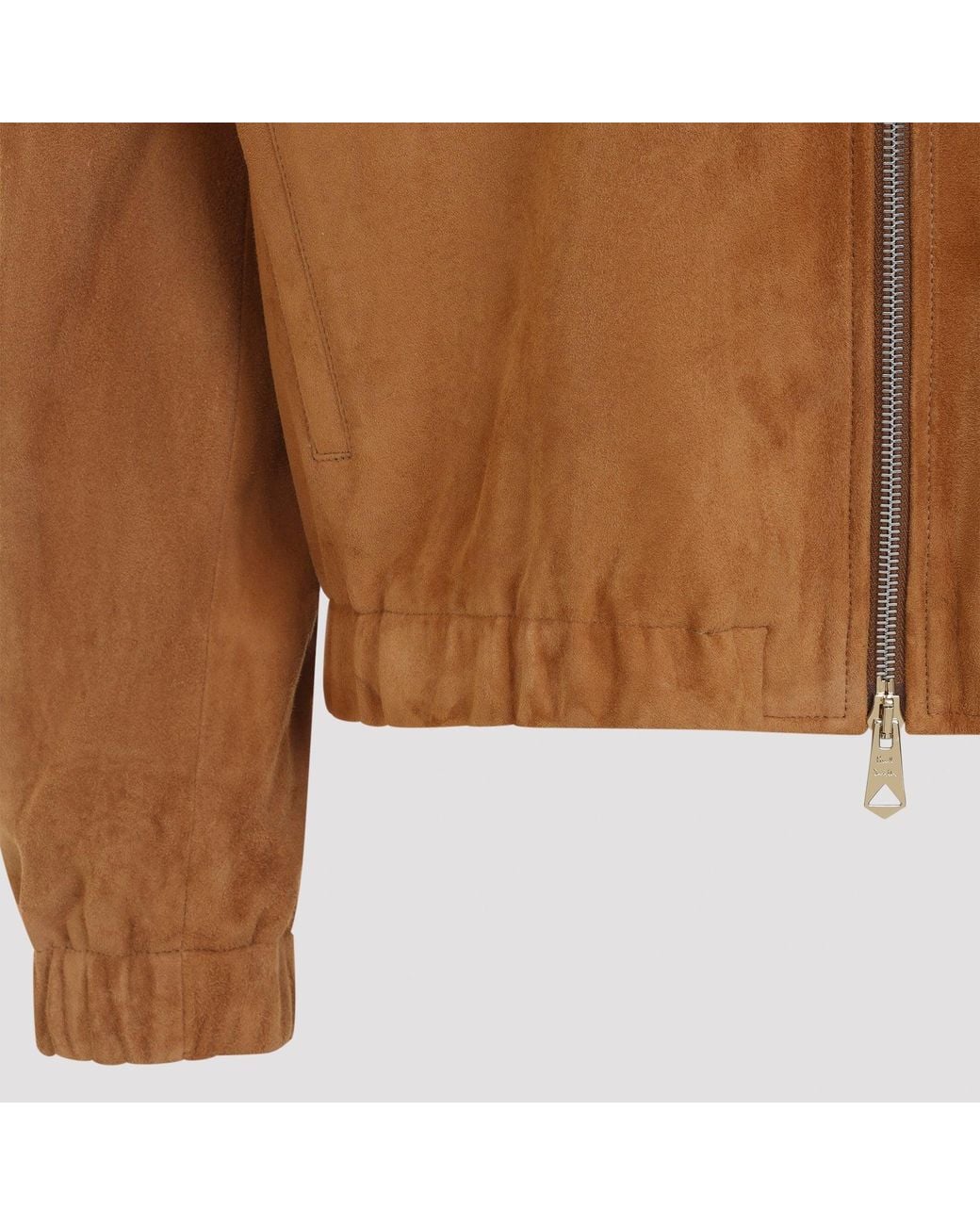 Paul Smith Brown Camel Oversized Leather Jacket for men