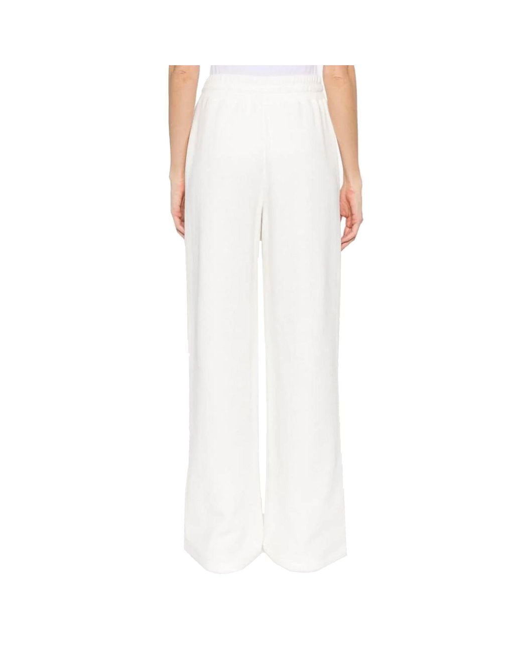 Gucci White Interlocking G-Patch Cotton Track Pants
