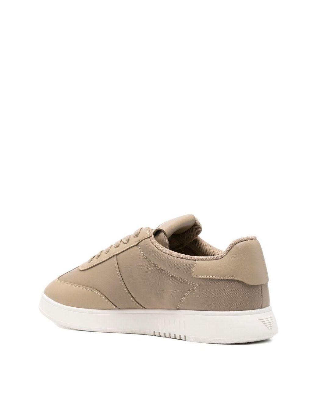 Emporio Armani Natural Leather Sneakers for men