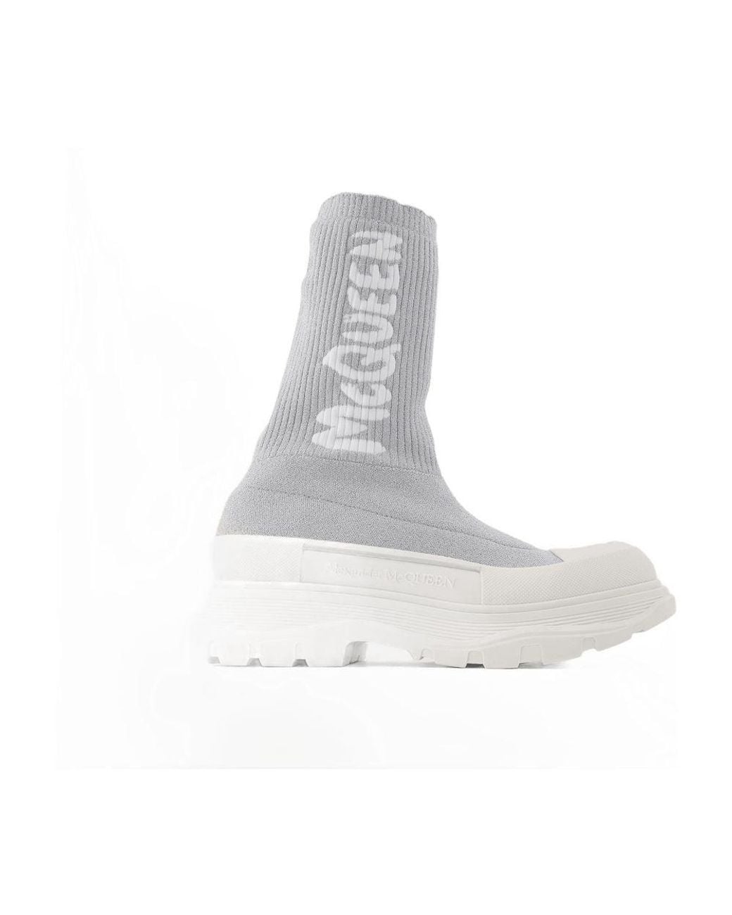 McQueen Gray Tread Slick Sneakers