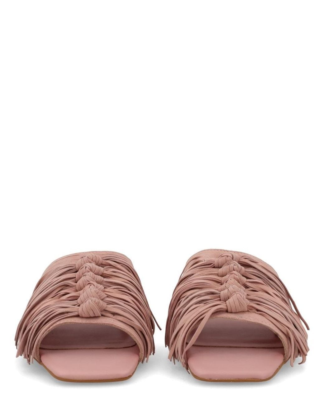Ash Pink Textured Flats