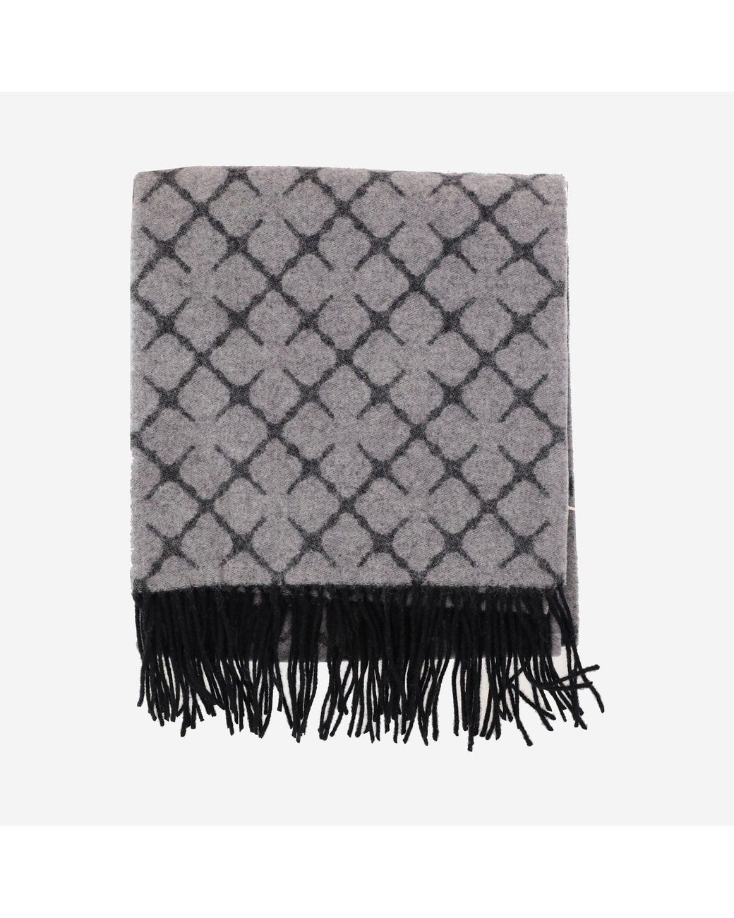 By Malene Birger Gray Scarf Ortega Light Wool And Cashmere Melange