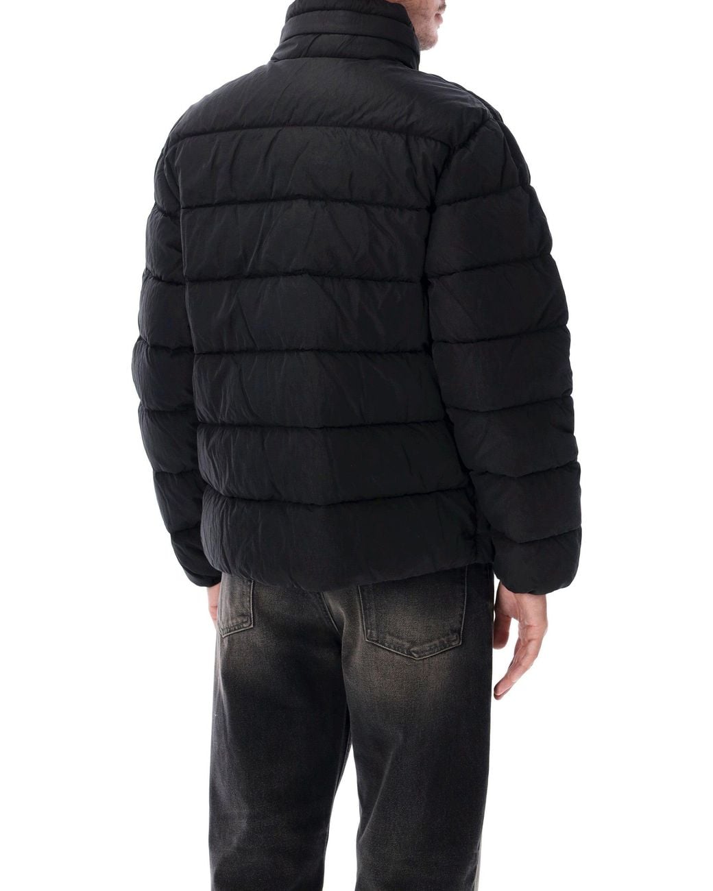 C P Company Blue Quilted Chrome-R Down Jacket