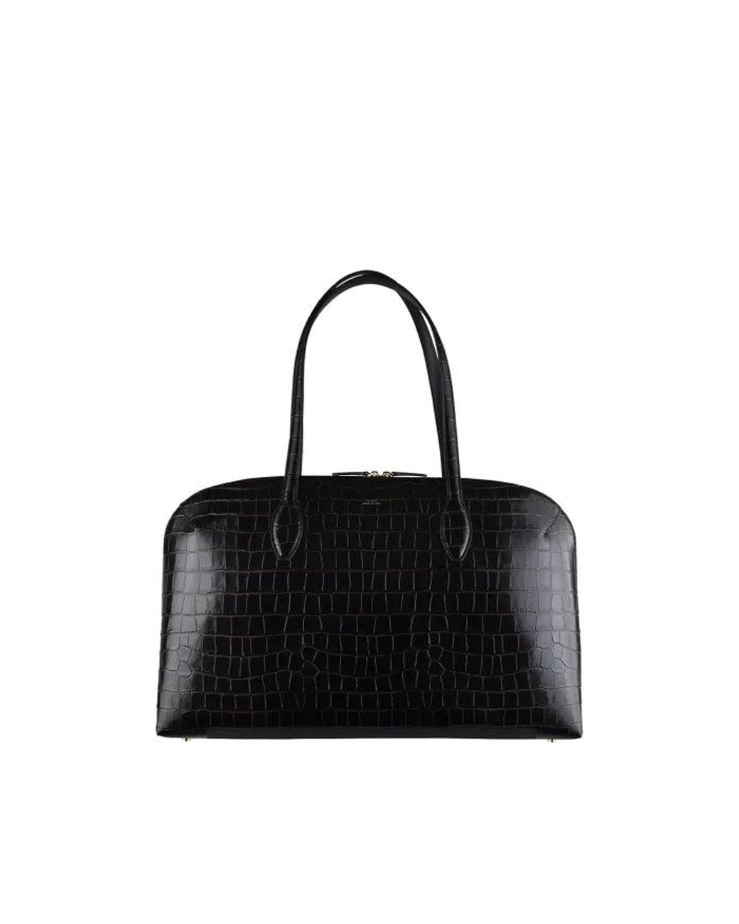 Borsa Tote Con Cerniera di Totême in Black