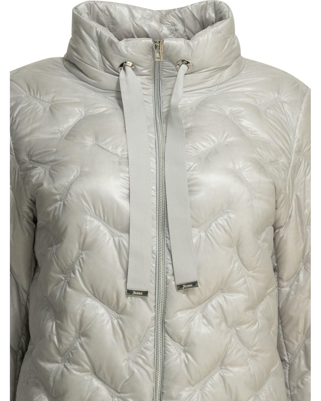 Herno Gray "Resort" Long Down Jacket