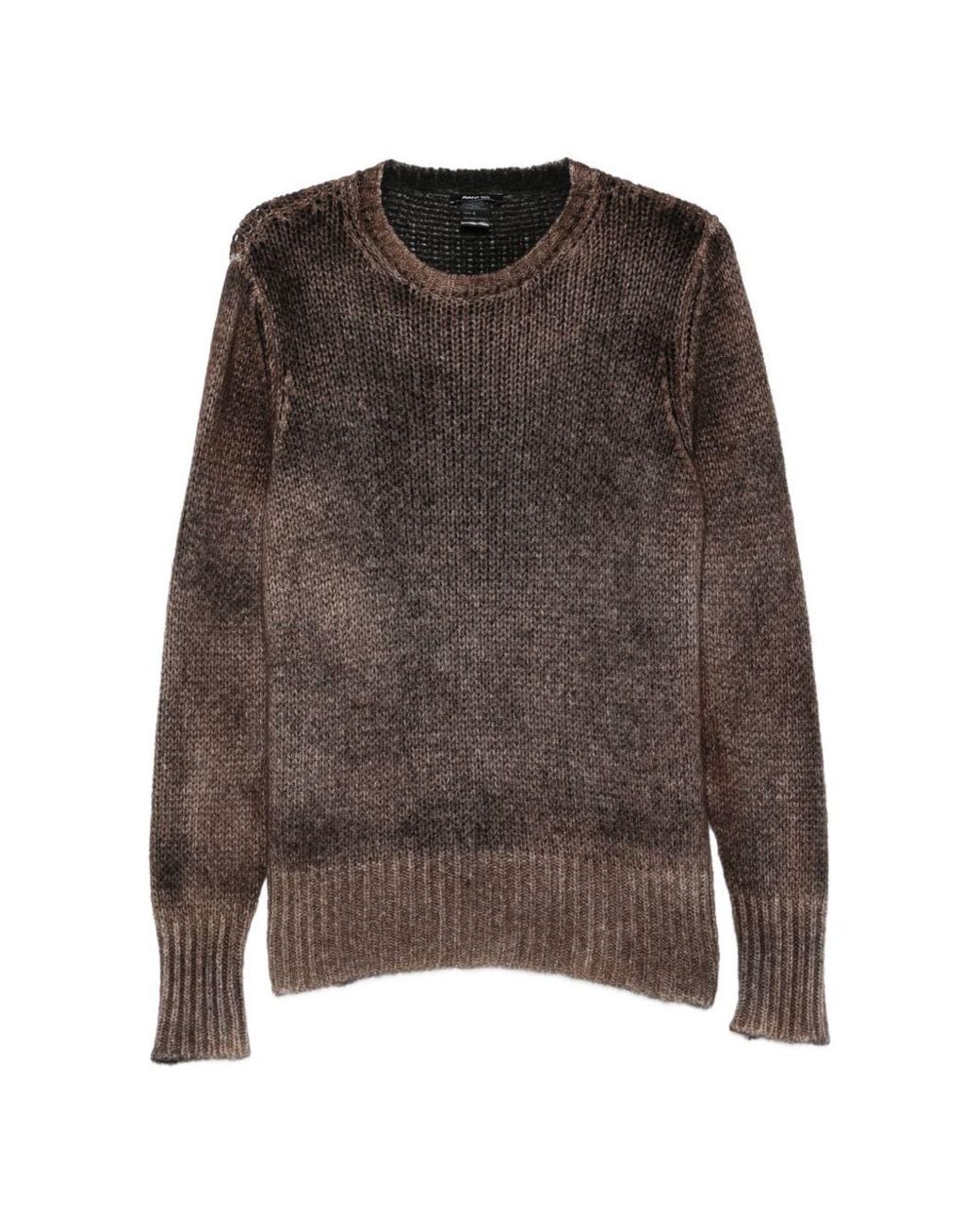 Avant Toi Brown Cashmere Crewneck Sweater