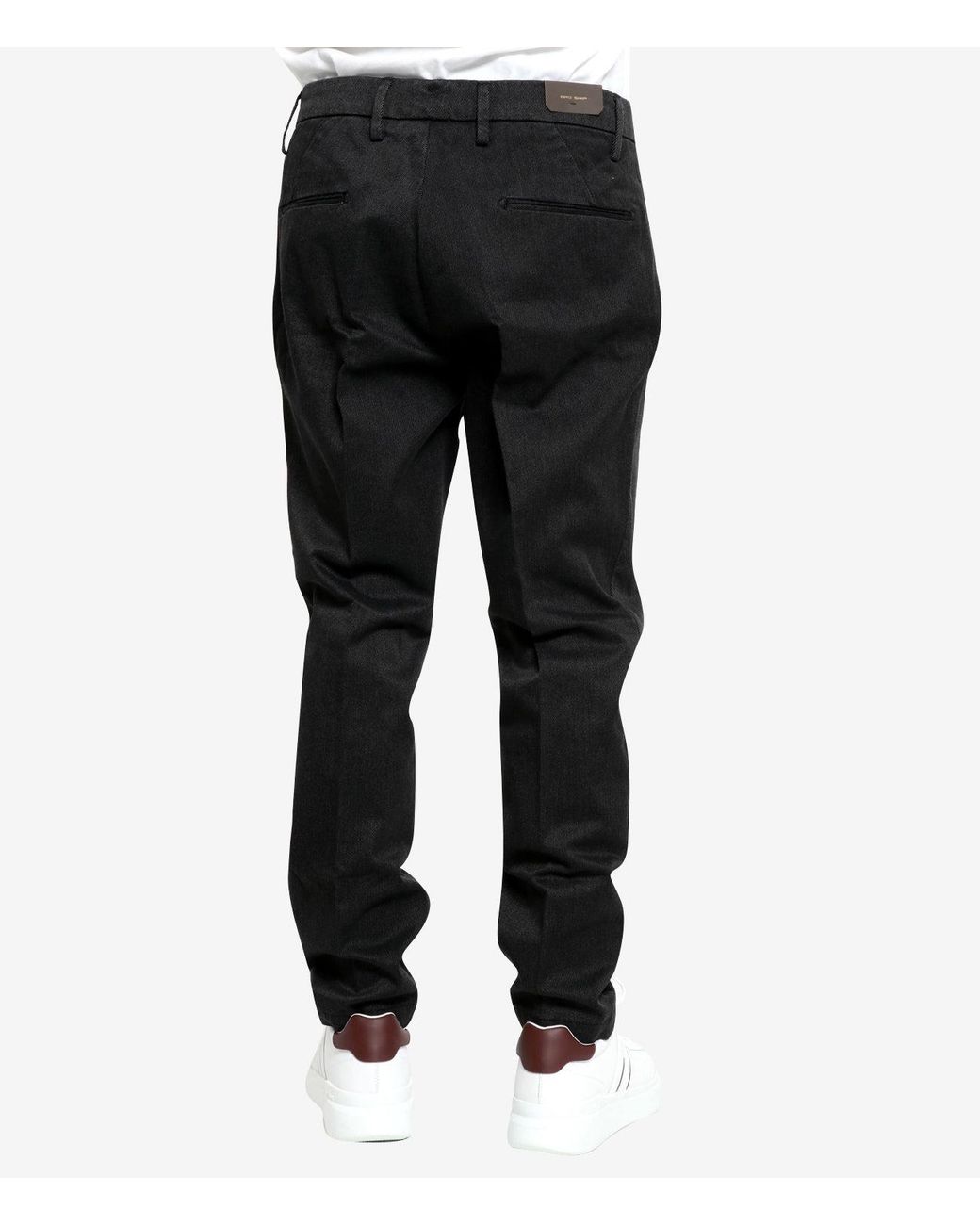 BRO-SHIP Black Trousers for men