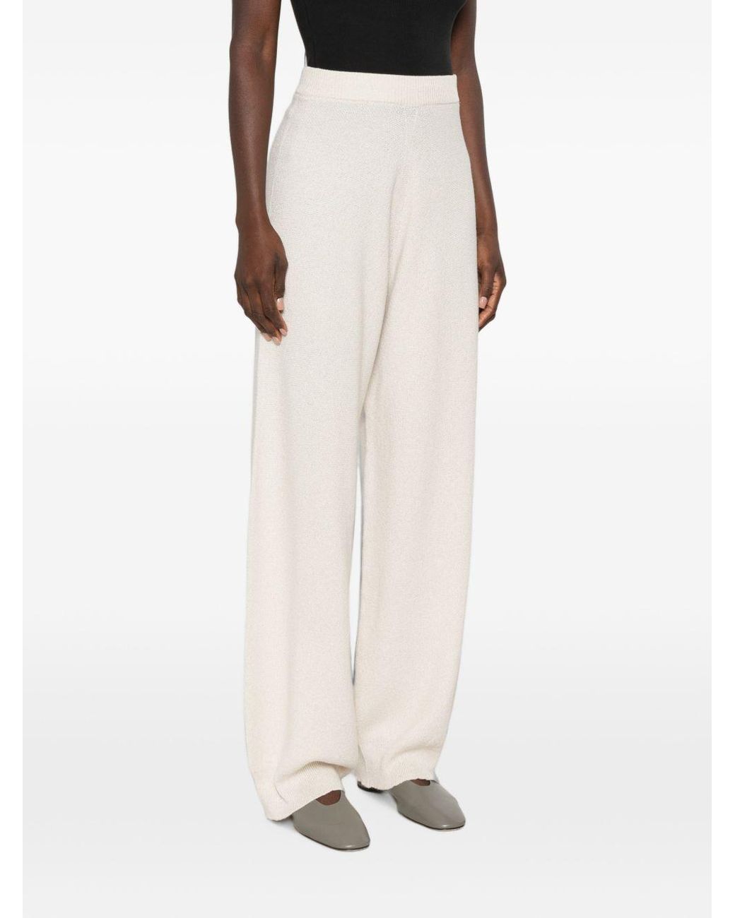 Fabiana Filippi White Wool Blend Trousers