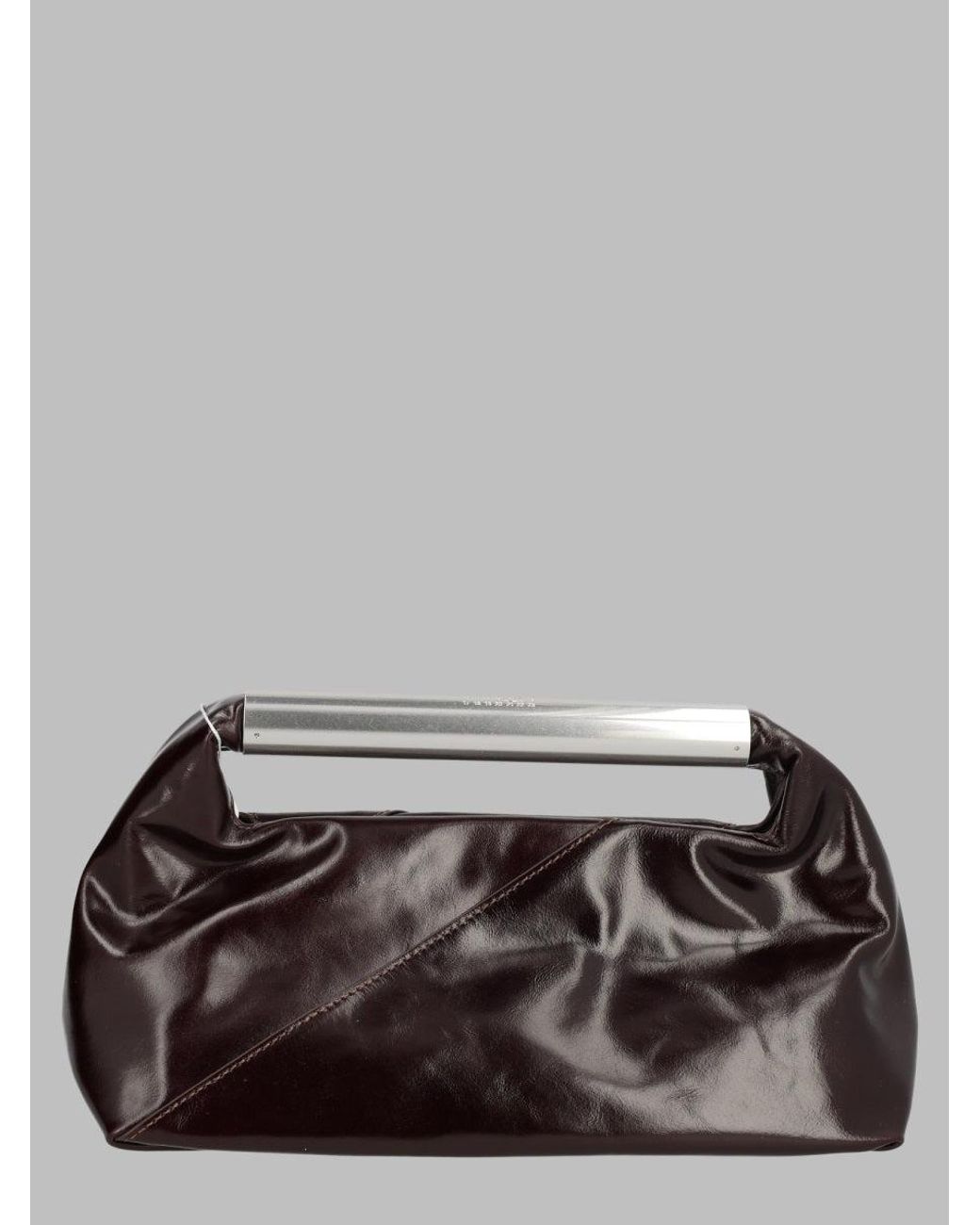 MM6 by Maison Margiela Gray Metal Handle Top Handle Bag