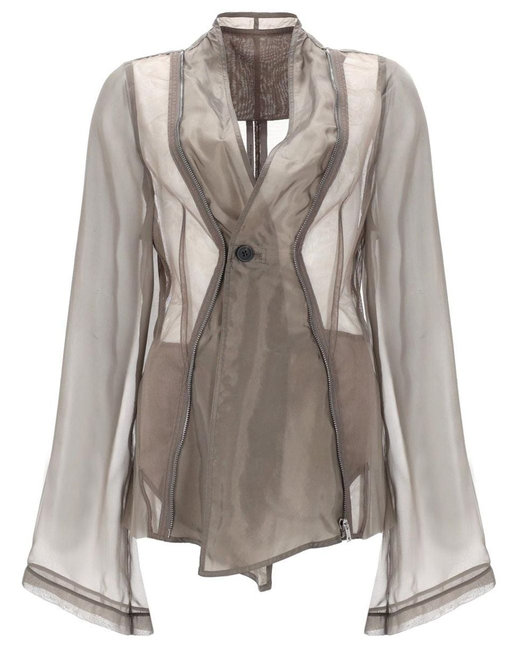 Rick Owens Gray Rick Owens Stag Jacket