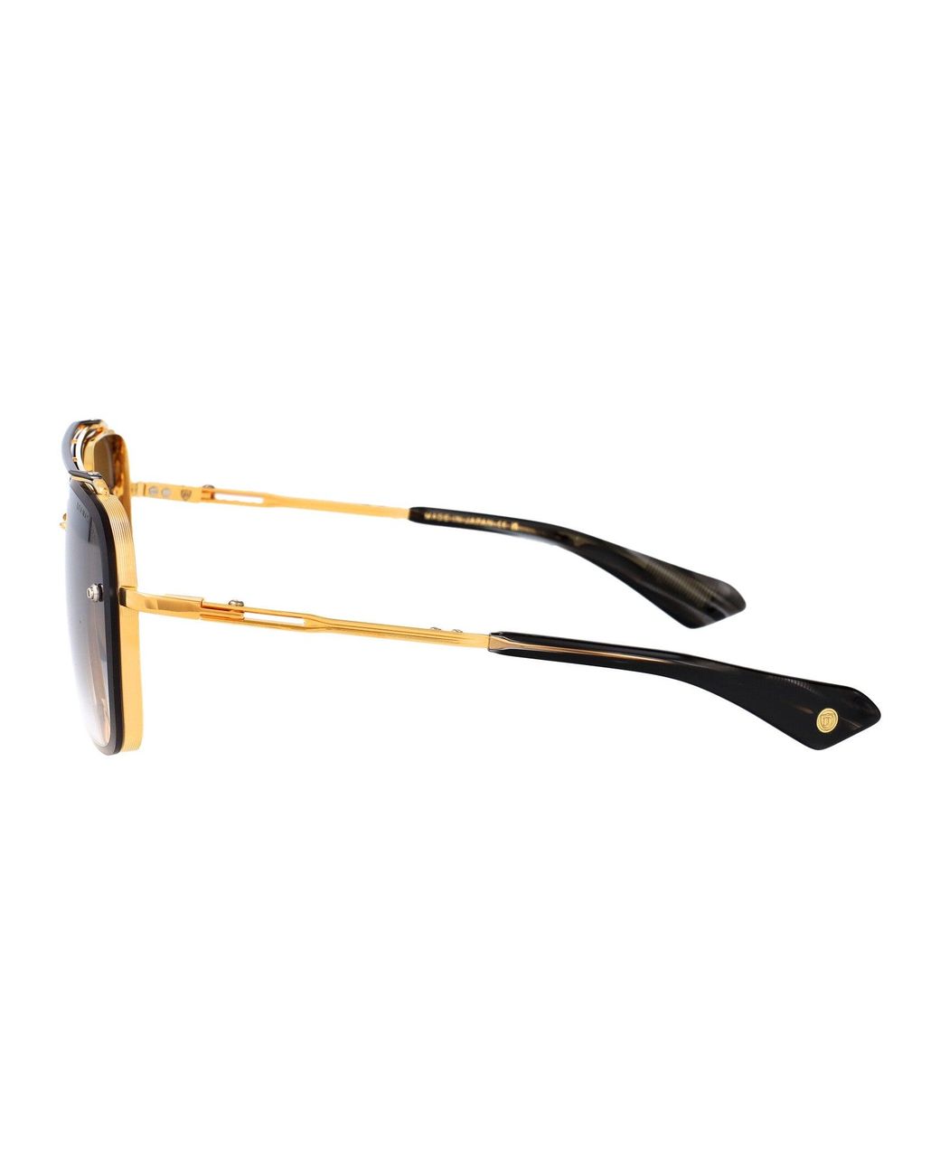 Dita Eyewear Black Aviator Sunglasses Dts121 01 Gld Blk