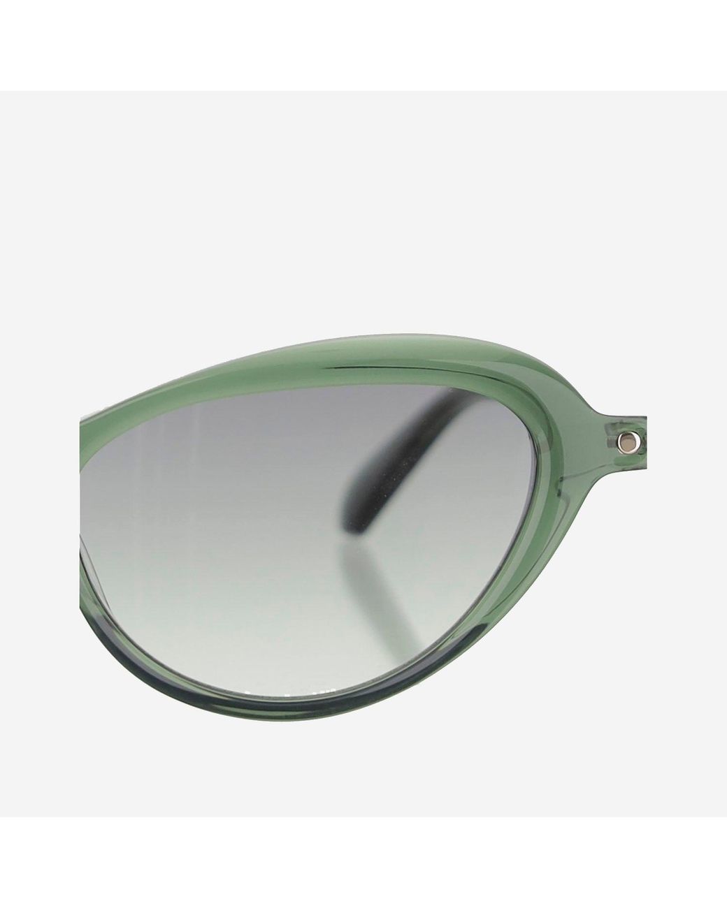 Carven Green Oval Acetate Sunglasses