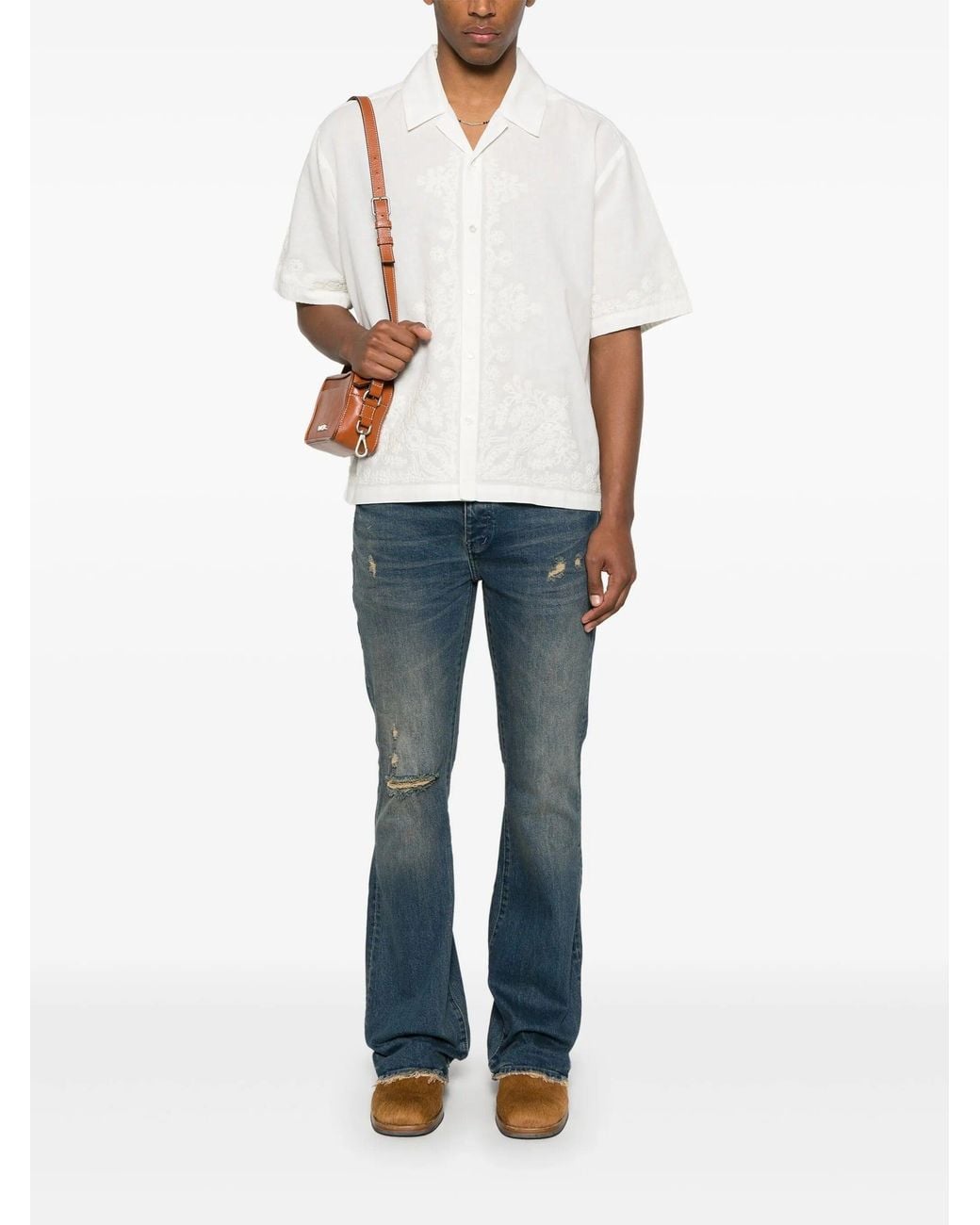 Antik Batik White Adonis Shirt Clothing for men