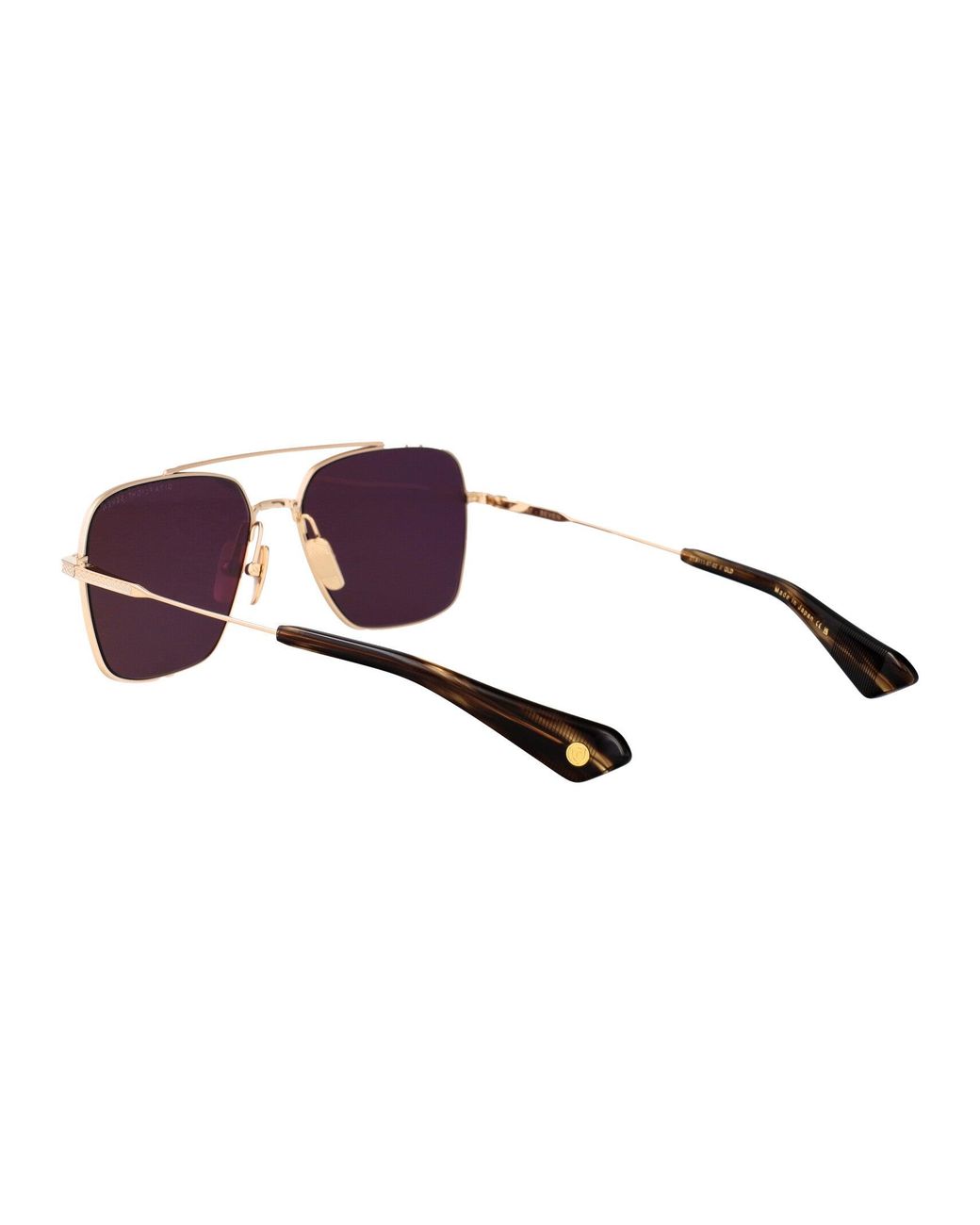 Dita Eyewear Brown Aviator Sunglasses Dts111 02 Gld