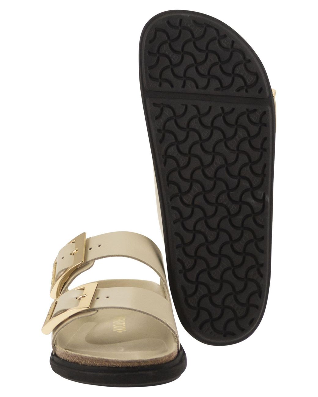 Birkenstock Arizona Db Hex – Patent Natural Leather Sandal