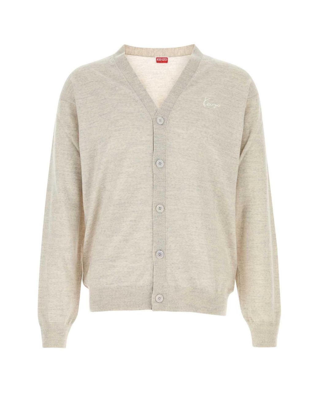 KENZO White Logo Cardigans