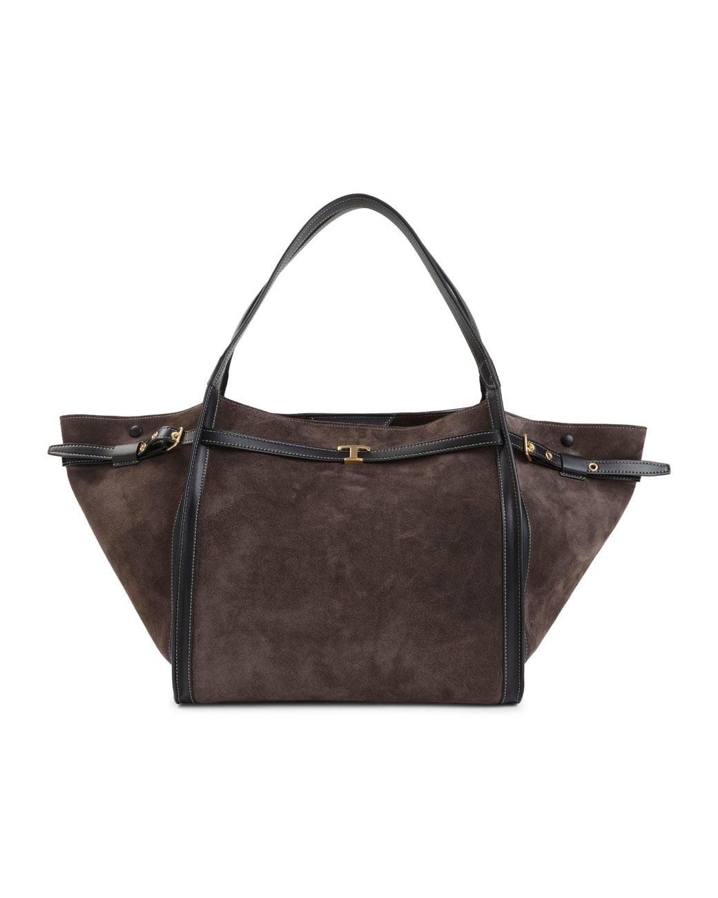 Tod's Brown Tim Medium Shopping Bag