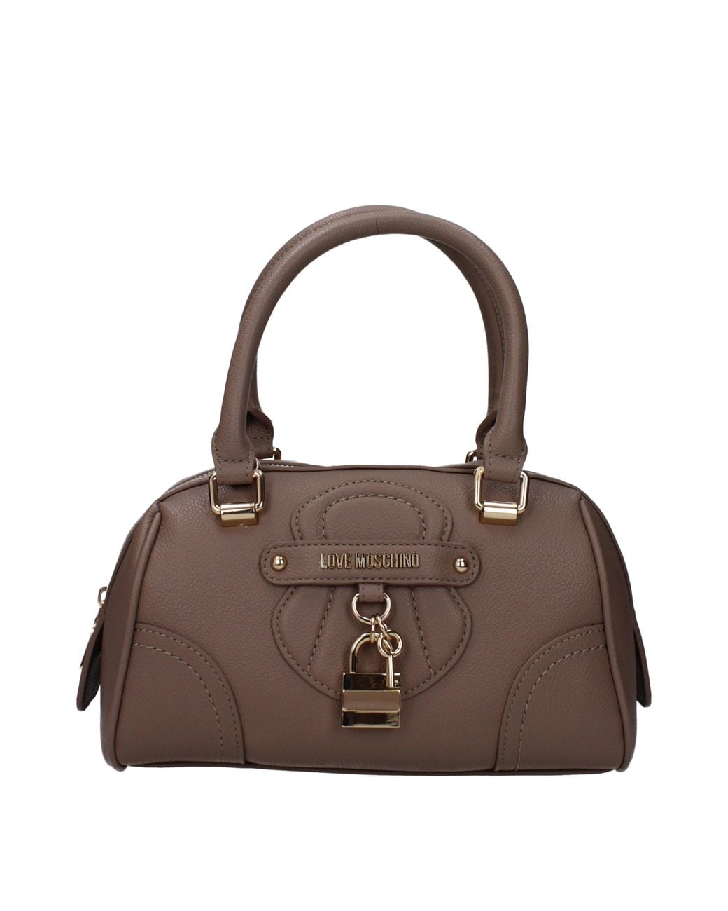 Love Moschino Brown Borse A Mano Donna Poliuretano Grigio/Tortora
