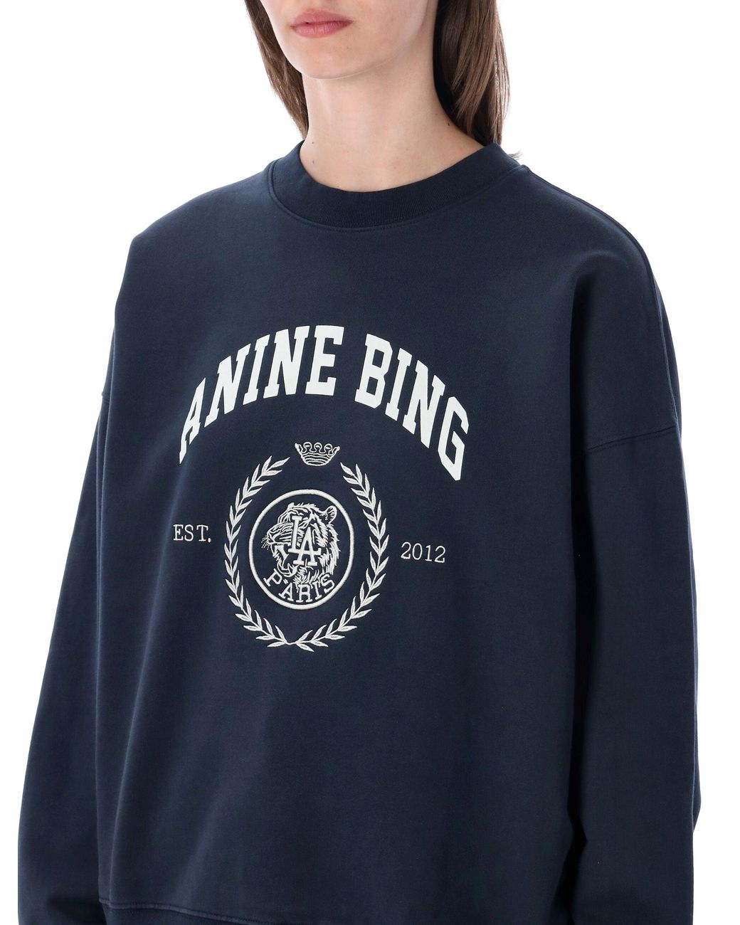 Anine Bing Blue Miles Collegiate Sweatshirt