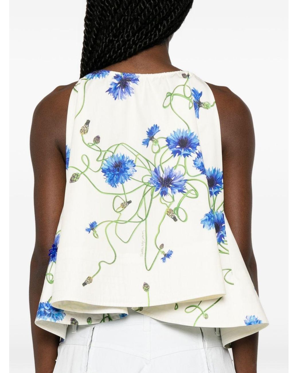 Stella McCartney White Embroidered Cotton Top