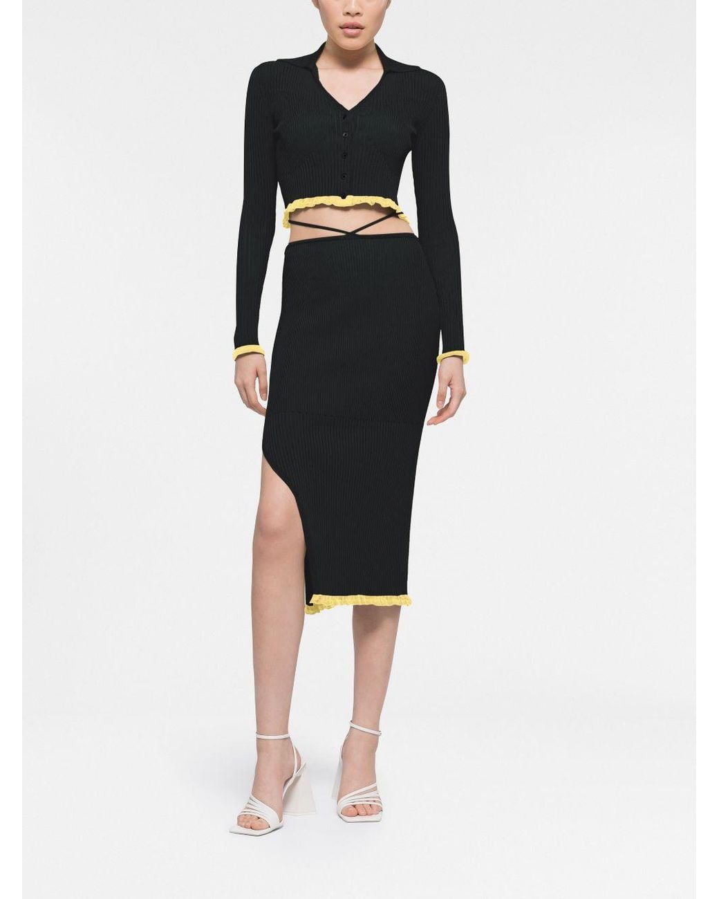 Az Factory By Ester Manas Black Cropped Top