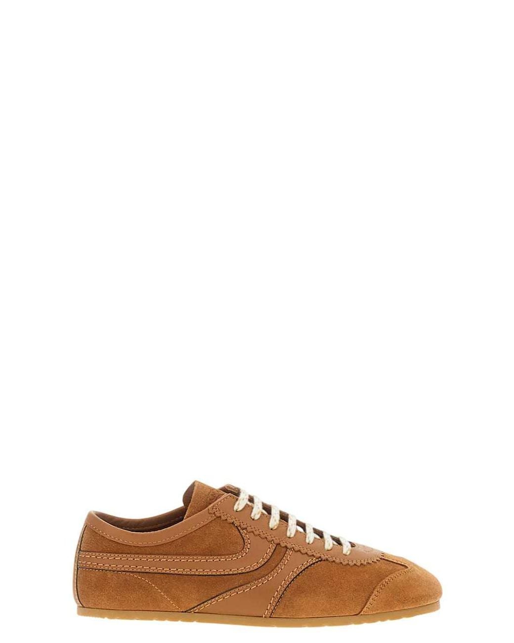 Dries Van Noten Brown Suede Sneakers