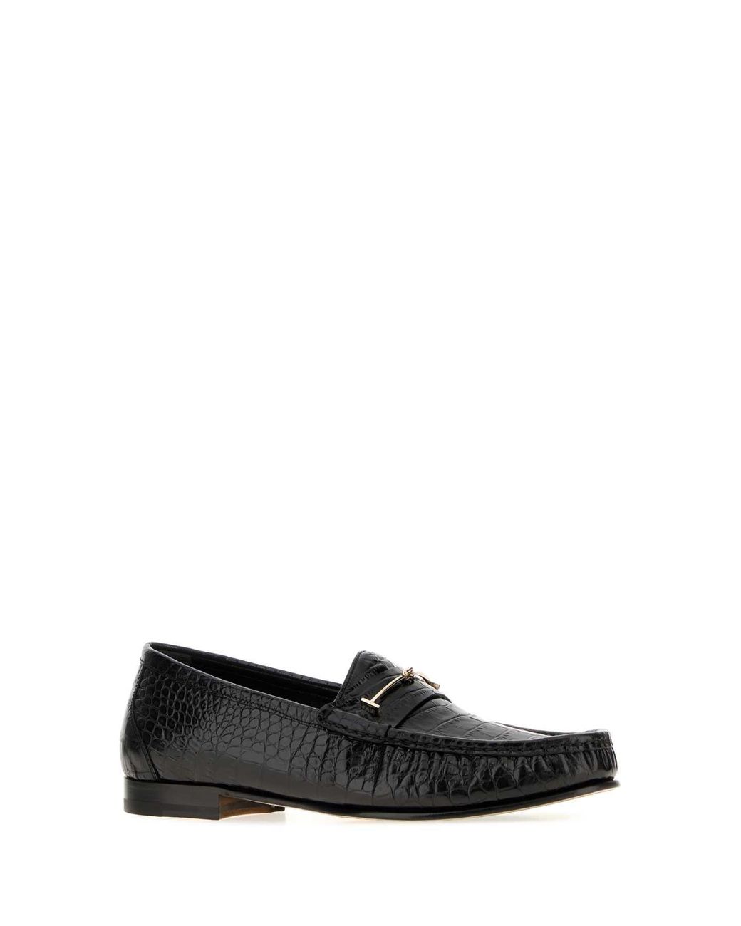 Tom Ford Black Leather Loafers
