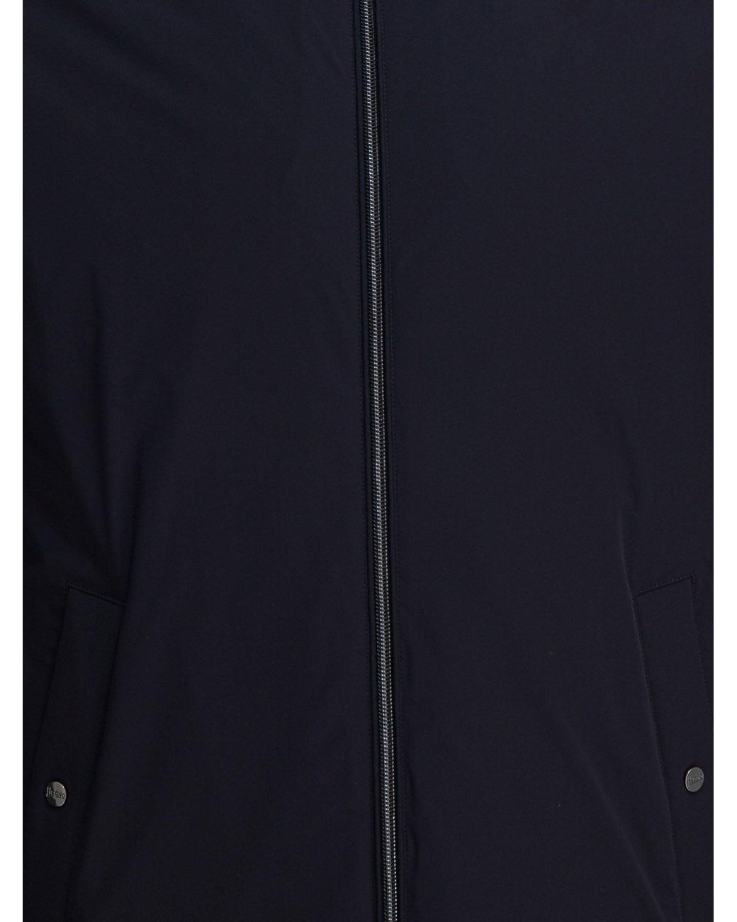Herno Blue Knitted Blazer Jacket