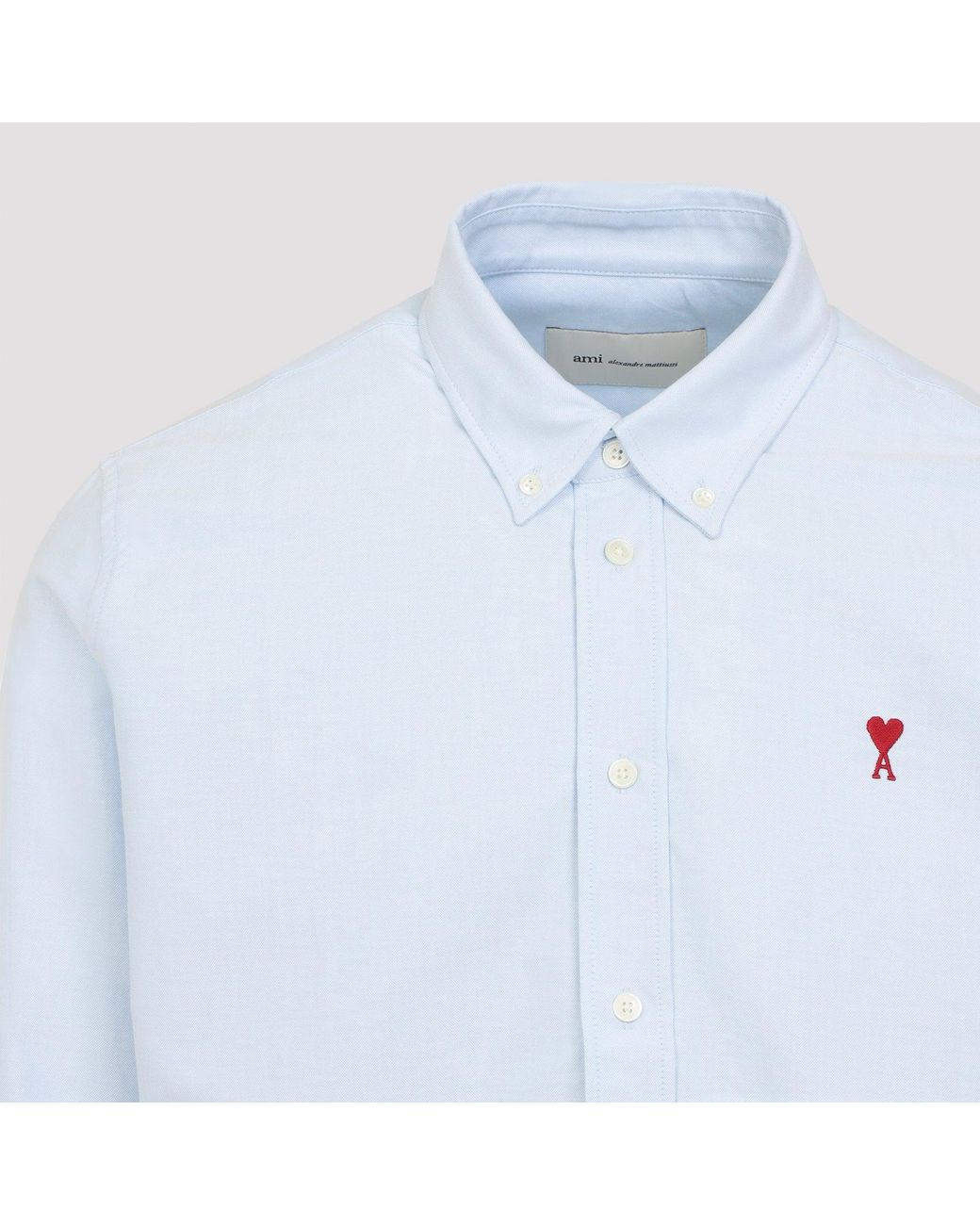 AMI Blue Classic Adc Shirt for men