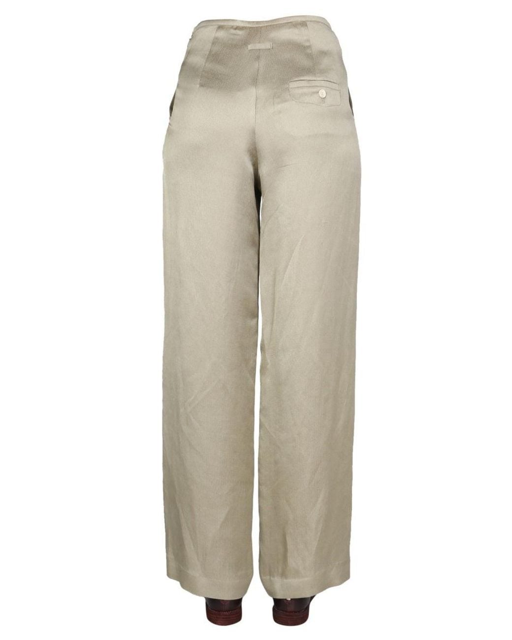 Alysi Natural Satin Trousers