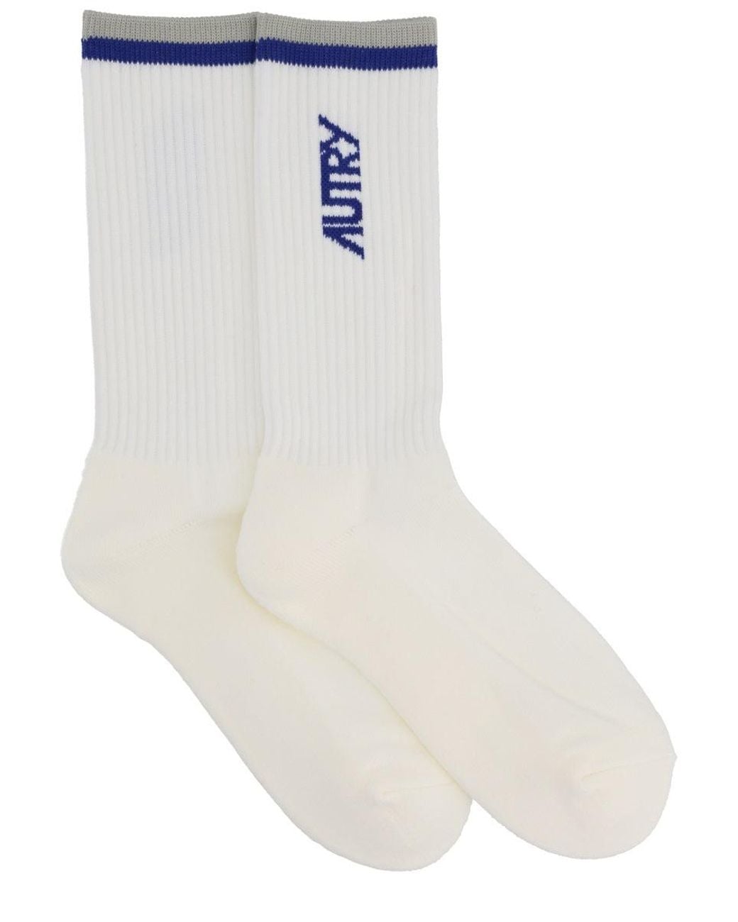 Autry White Socks With Logo